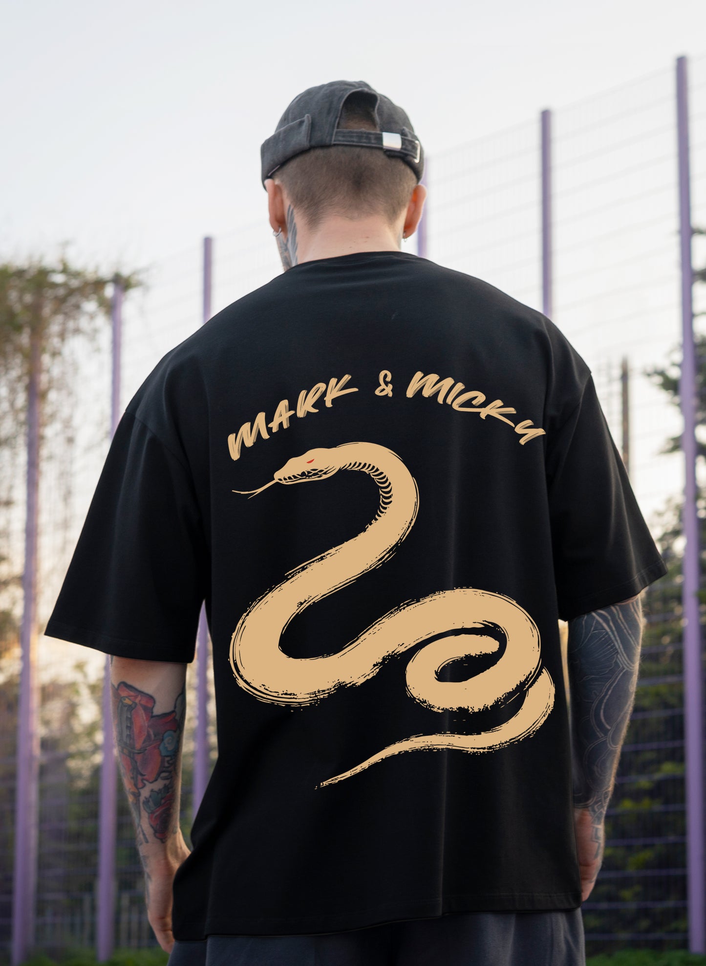 SERPENT STRIKE COTTON OVERSIZED T-SHIRT