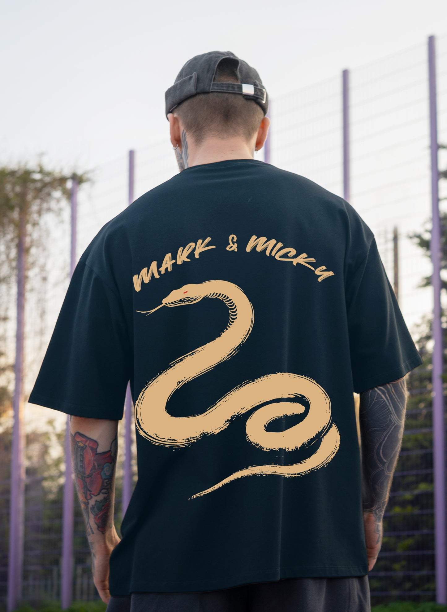 SERPENT STRIKE COTTON OVERSIZED T-SHIRT