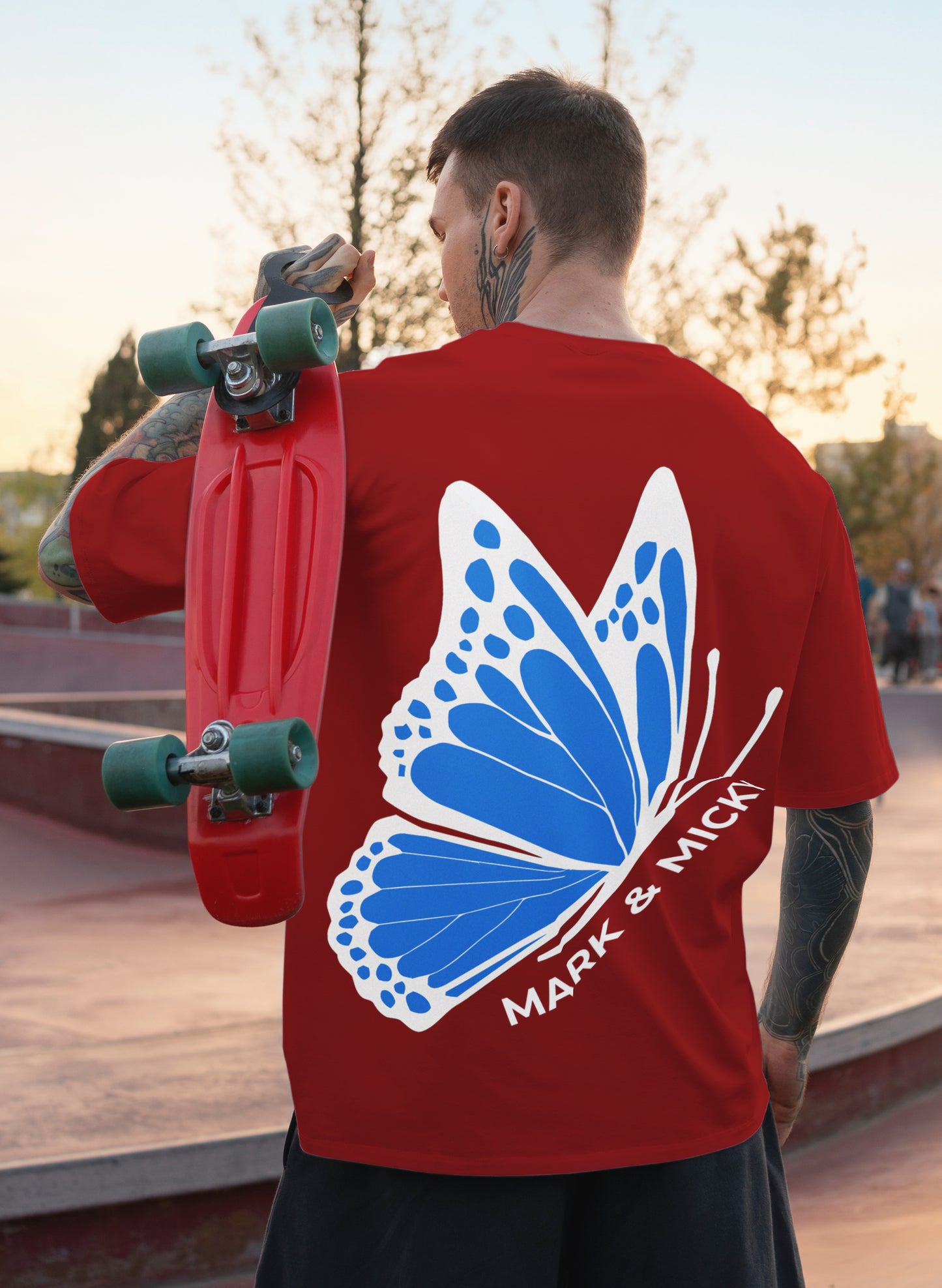 BUTTERFLY STATEMENT COTTON OVERSIZED T-SHIRT
