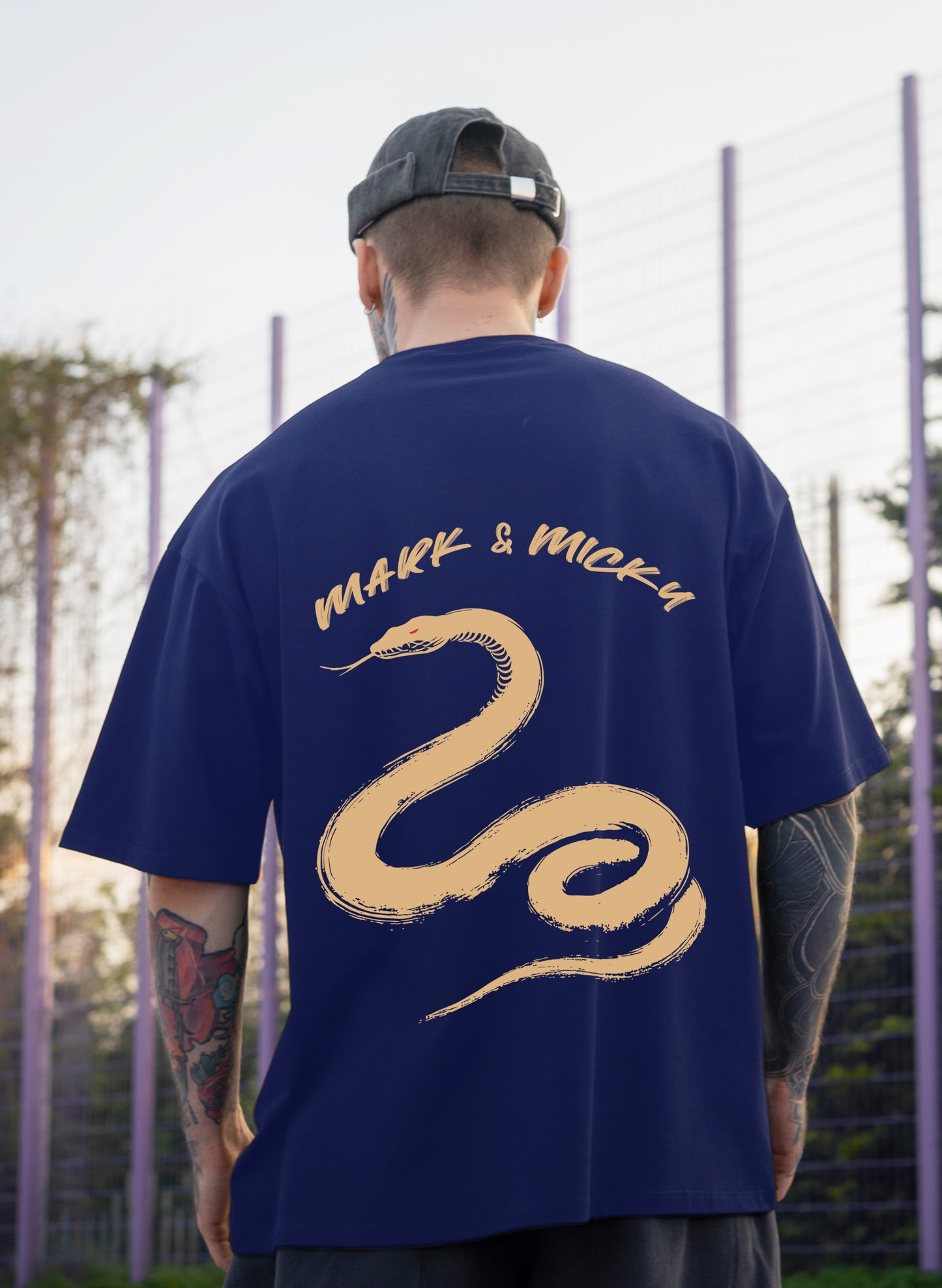 SERPENT STRIKE COTTON OVERSIZED T-SHIRT