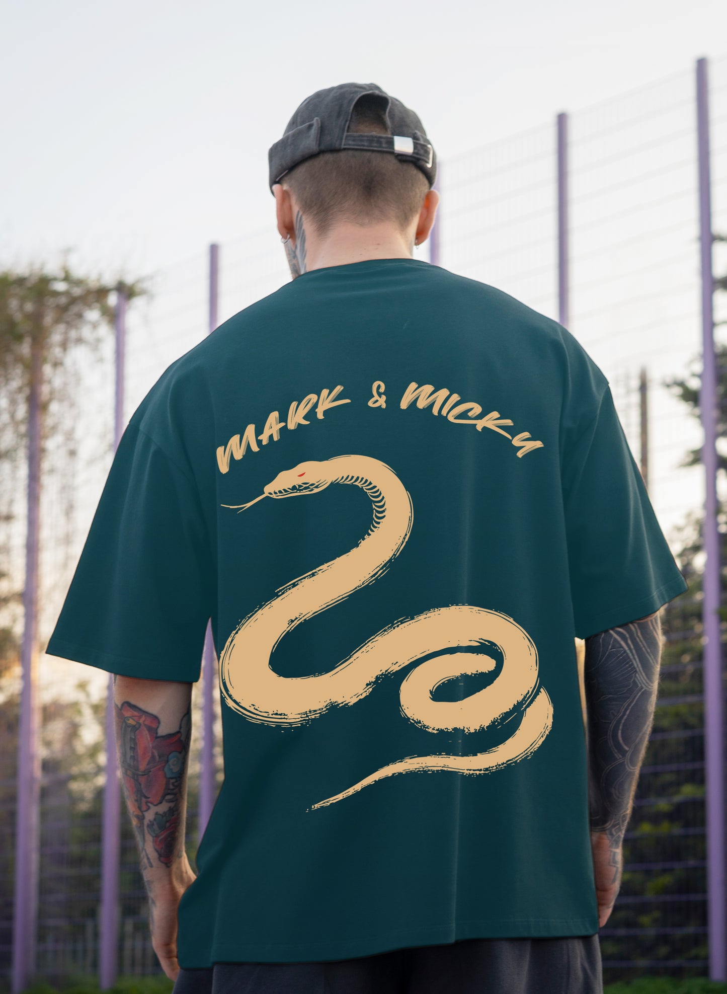 SERPENT STRIKE COTTON OVERSIZED T-SHIRT