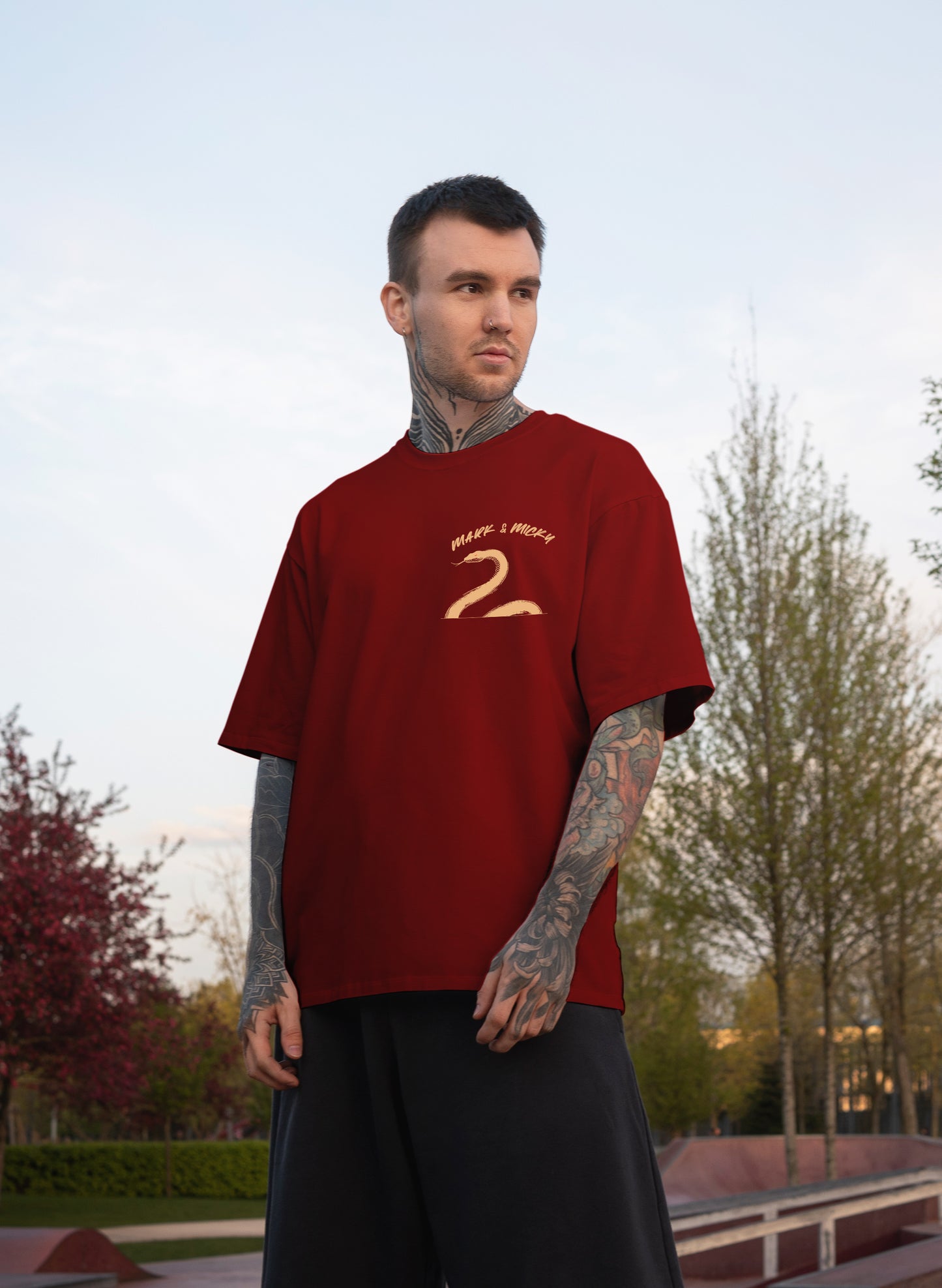 SERPENT STRIKE COTTON OVERSIZED T-SHIRT