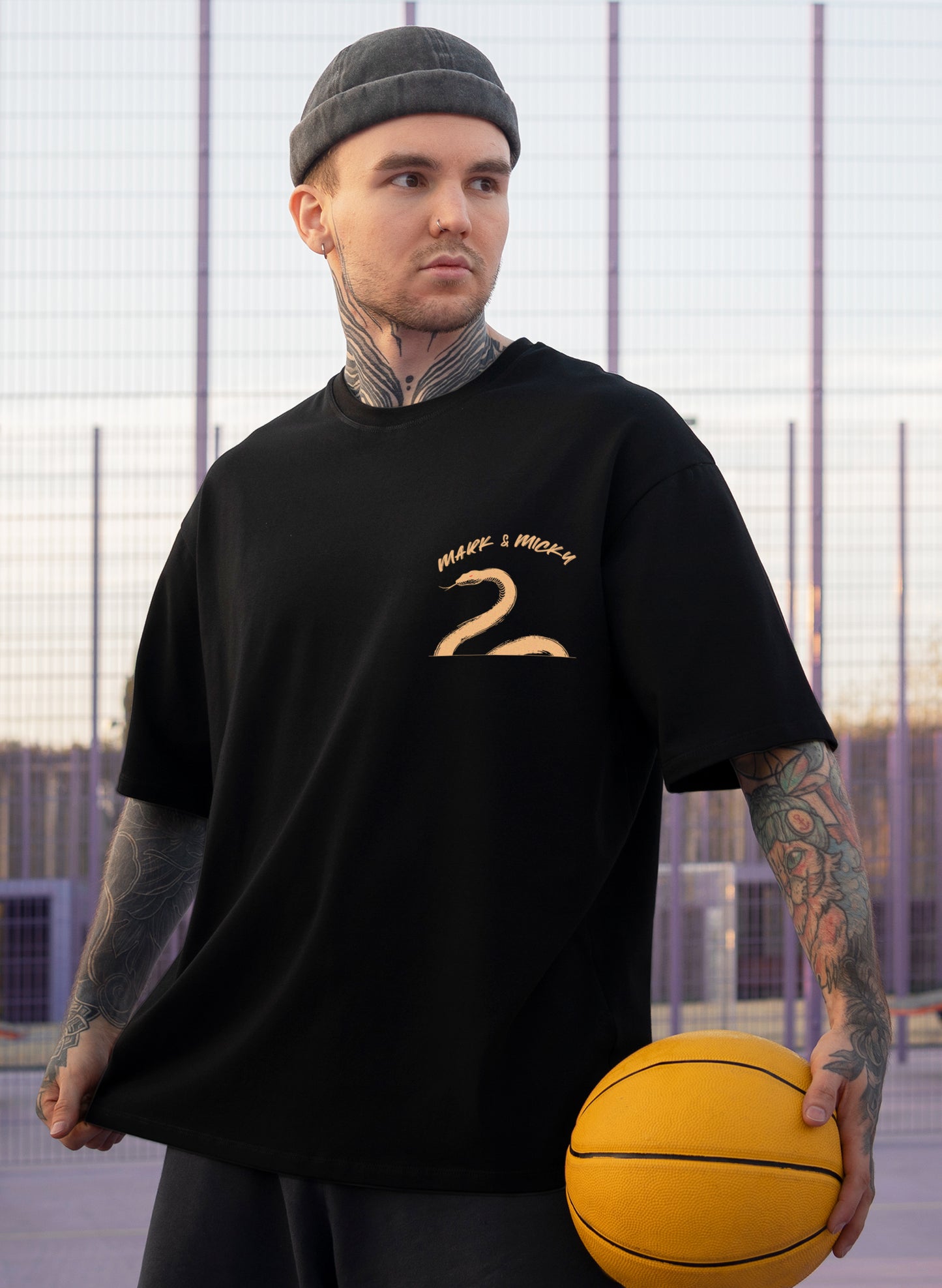 SERPENT STRIKE COTTON OVERSIZED T-SHIRT