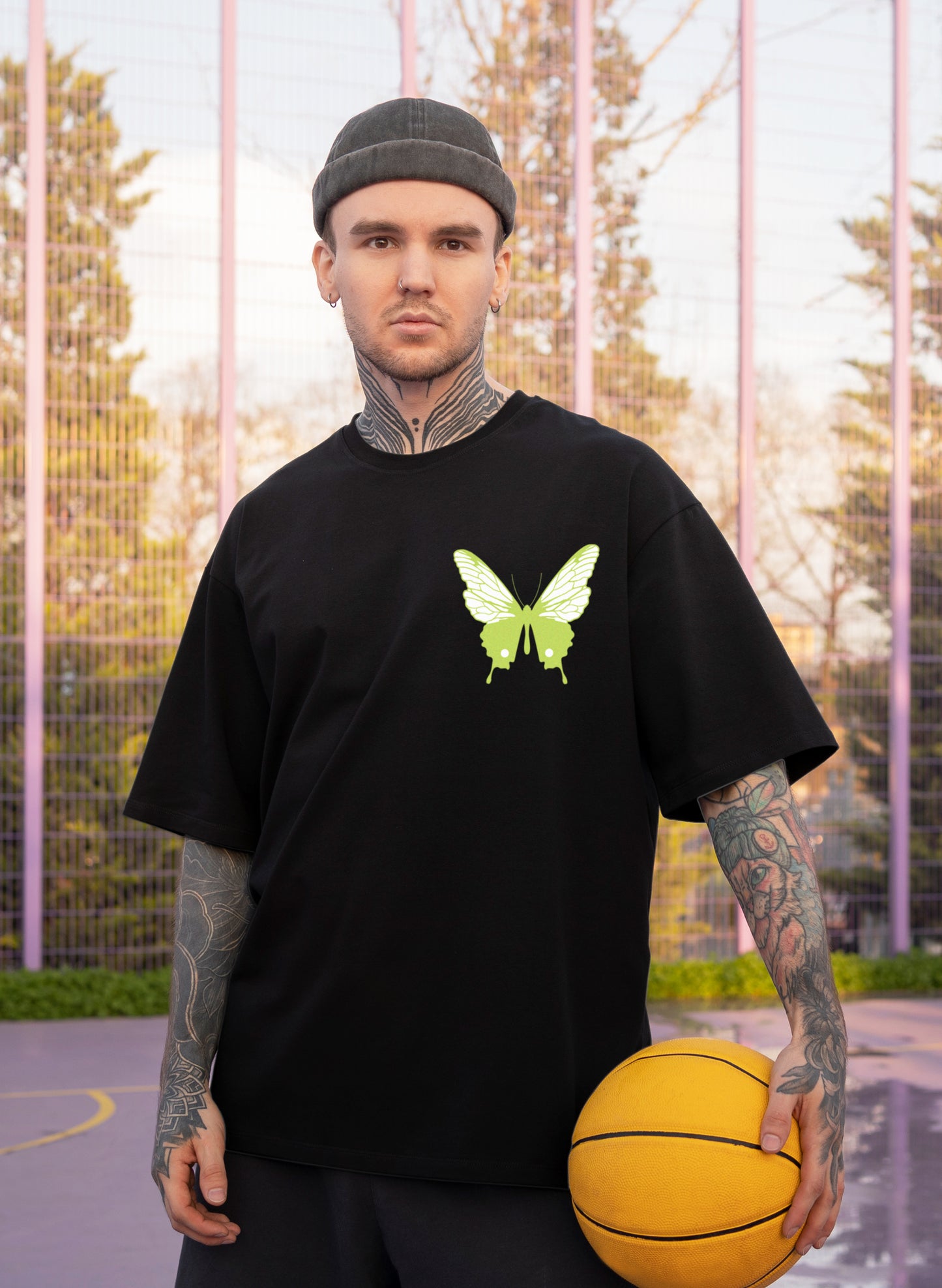 AUTHENTIC BUTTERFLY COTTON OVERSIZED T-SHIRT