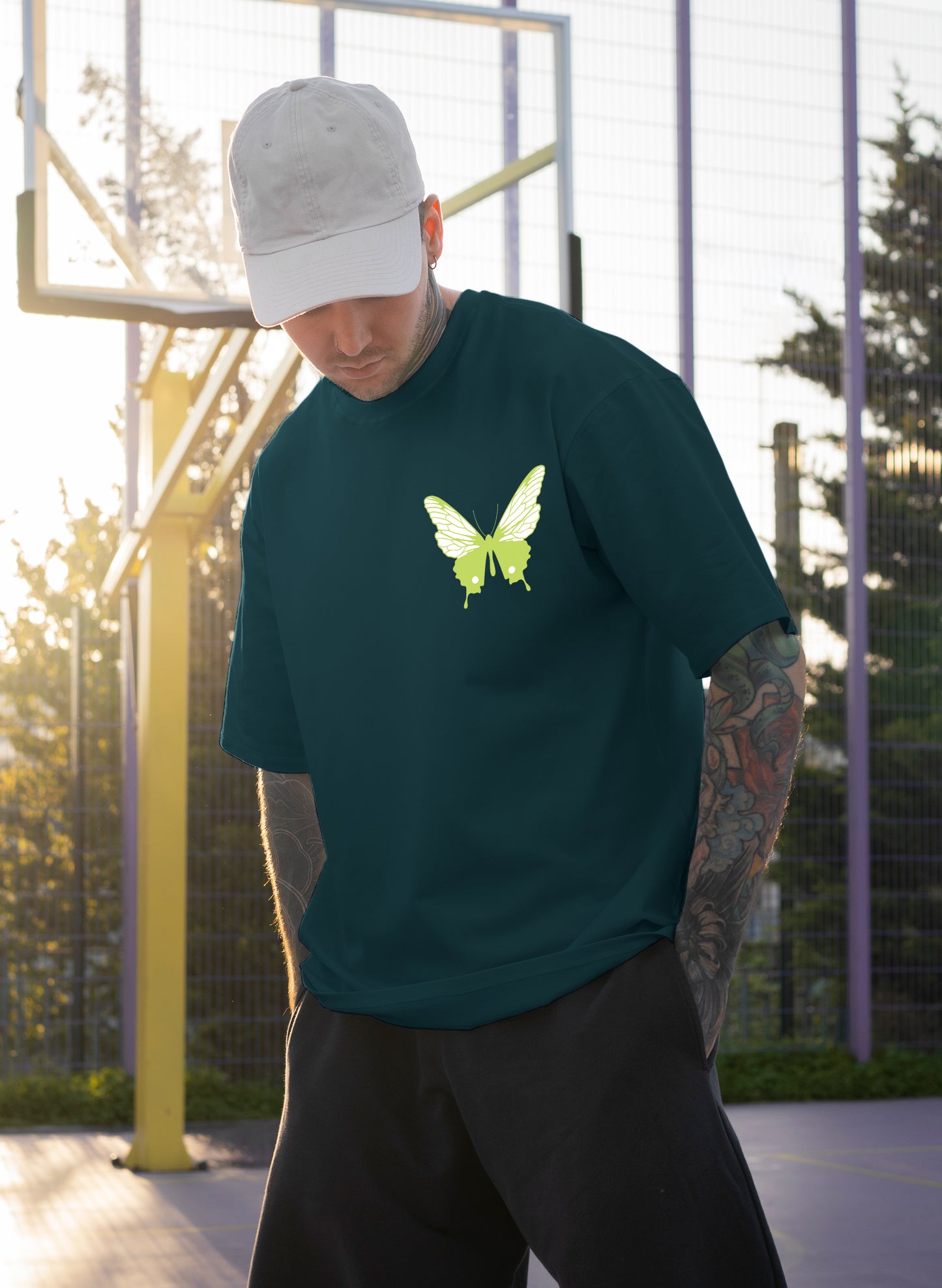 AUTHENTIC BUTTERFLY COTTON OVERSIZED T-SHIRT