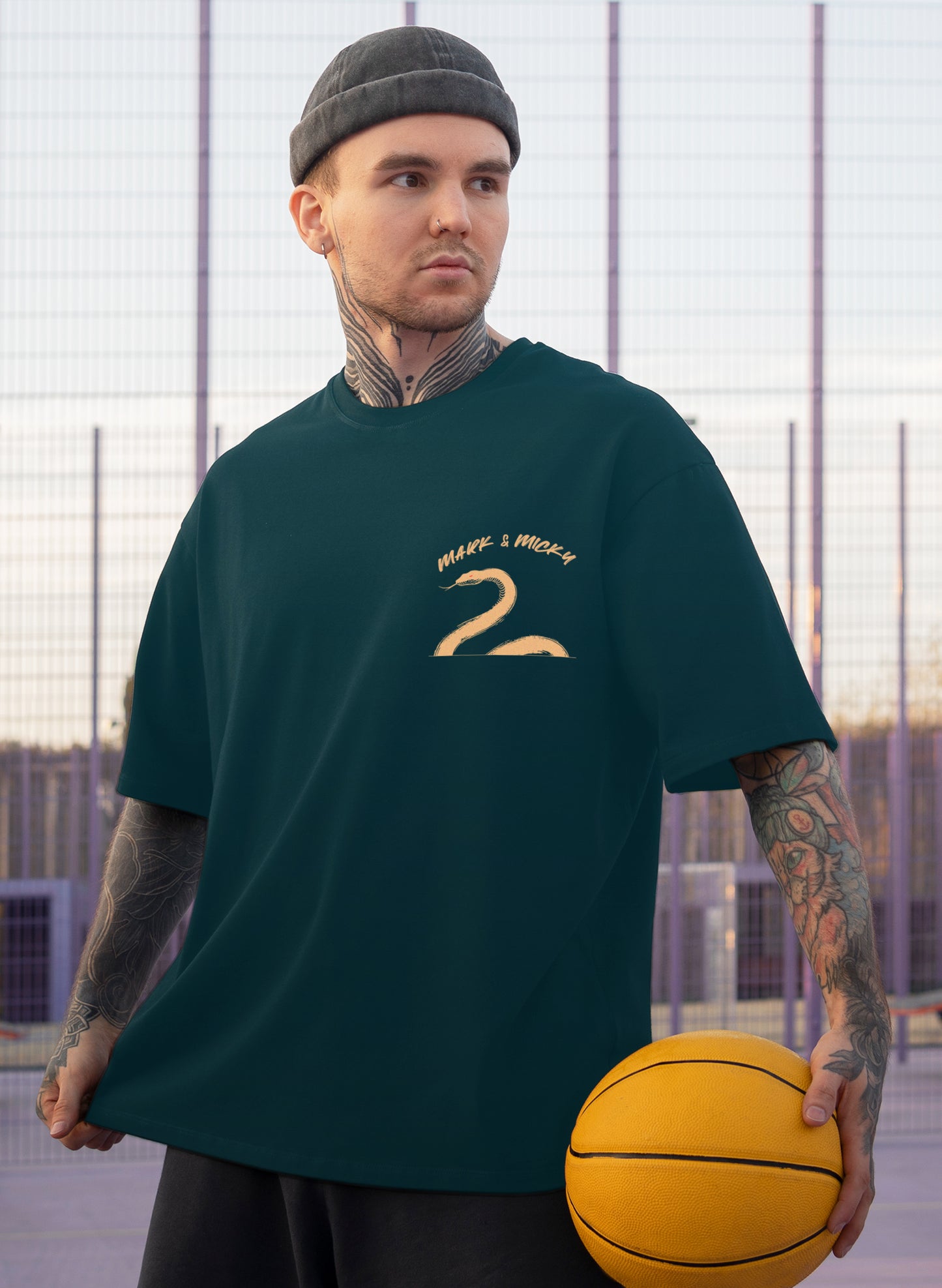SERPENT STRIKE COTTON OVERSIZED T-SHIRT