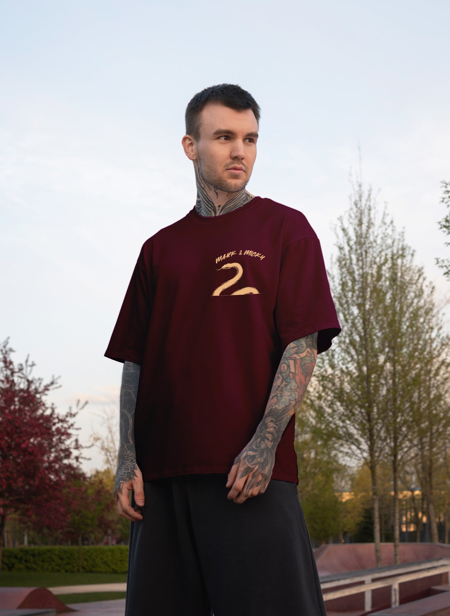 SERPENT STRIKE COTTON OVERSIZED T-SHIRT