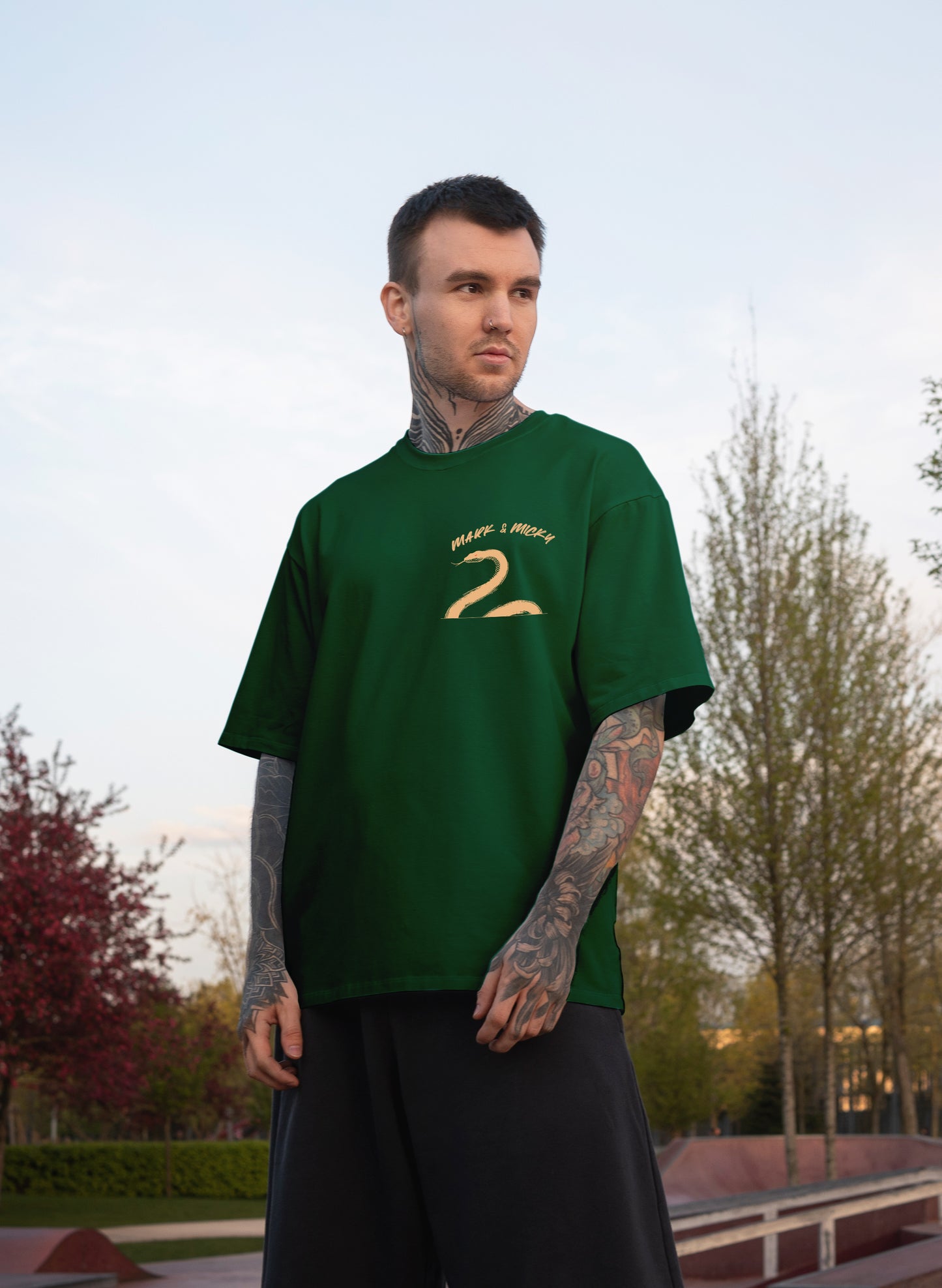 SERPENT STRIKE COTTON OVERSIZED T-SHIRT