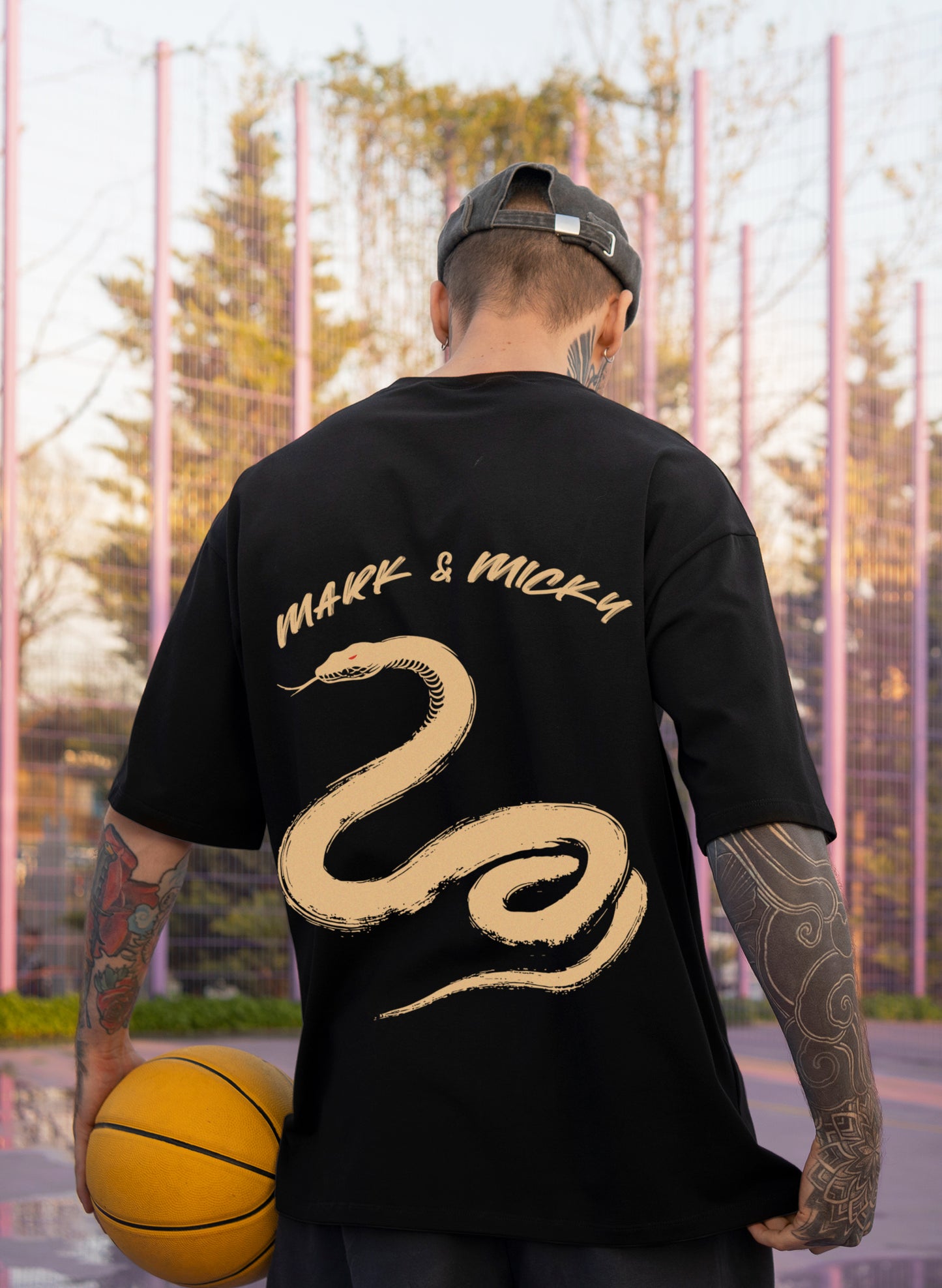 SERPENT STRIKE COTTON OVERSIZED T-SHIRT