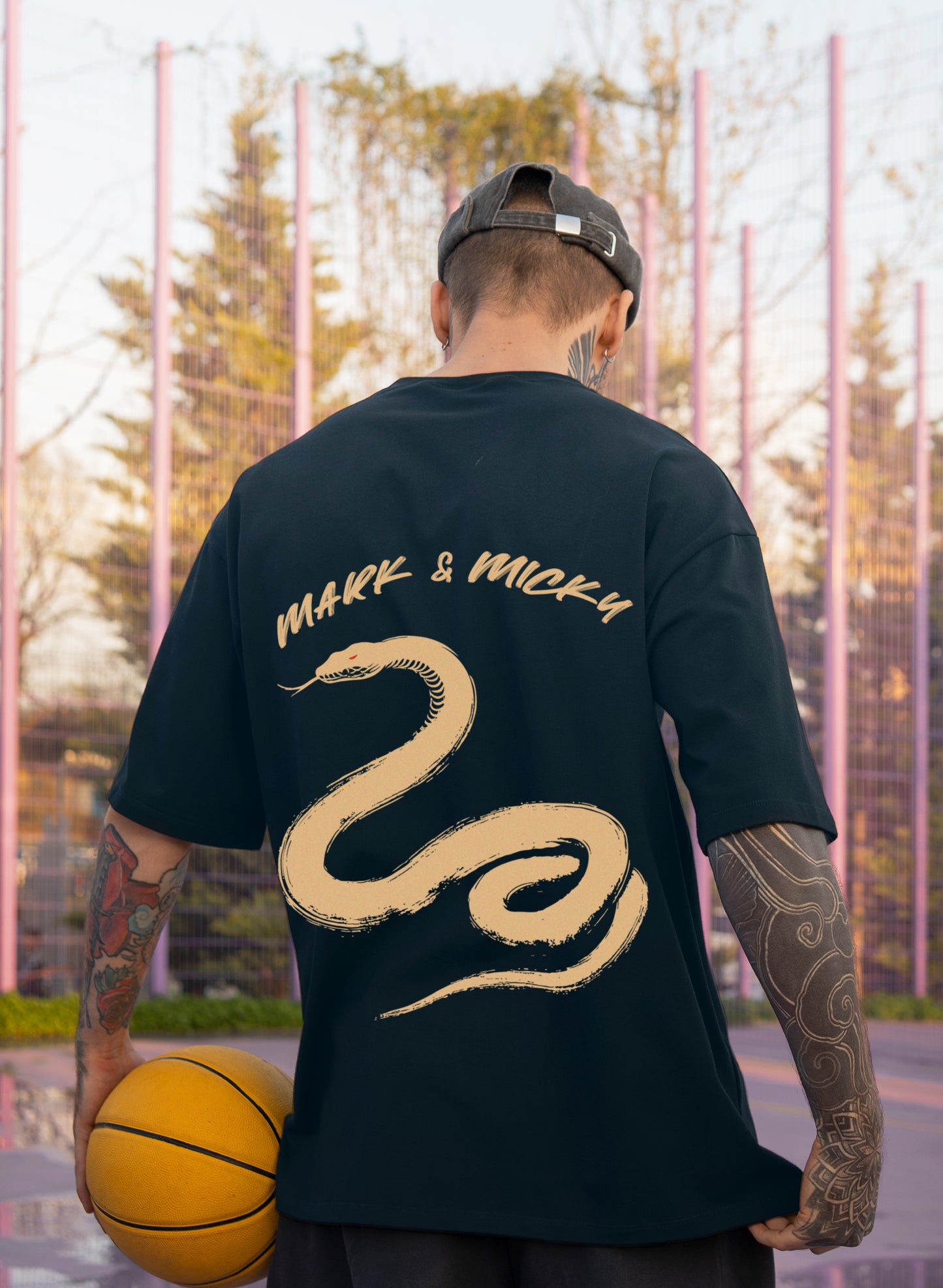 SERPENT STRIKE COTTON OVERSIZED T-SHIRT