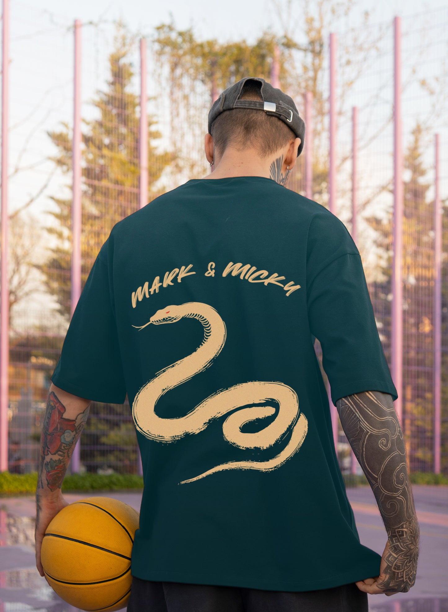 SERPENT STRIKE COTTON OVERSIZED T-SHIRT