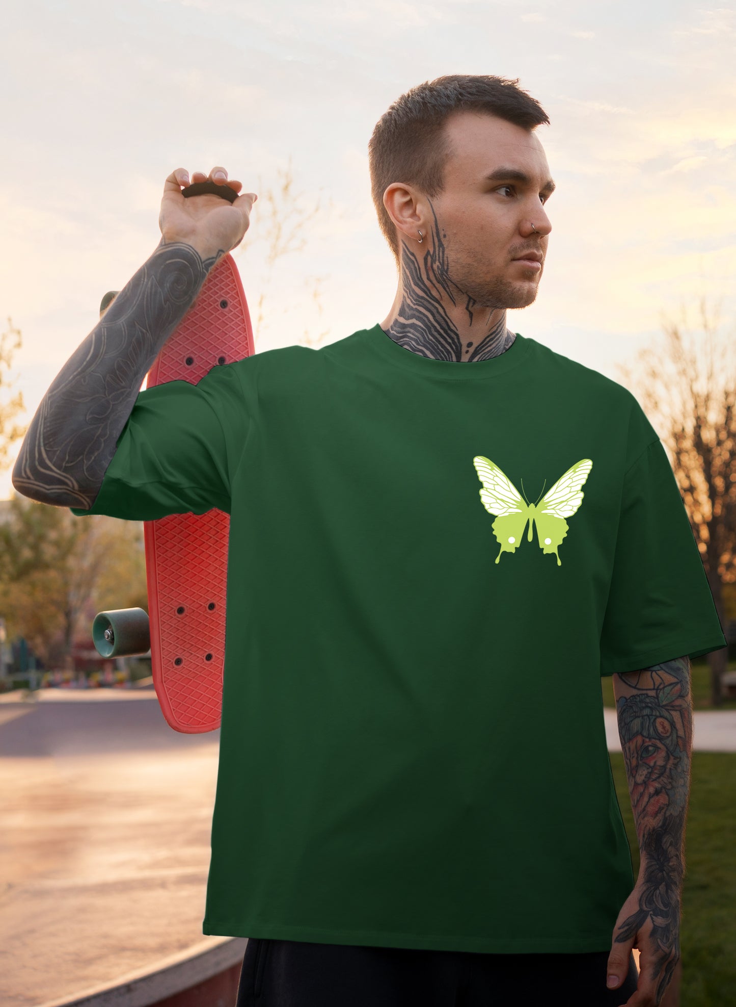 AUTHENTIC BUTTERFLY COTTON OVERSIZED T-SHIRT