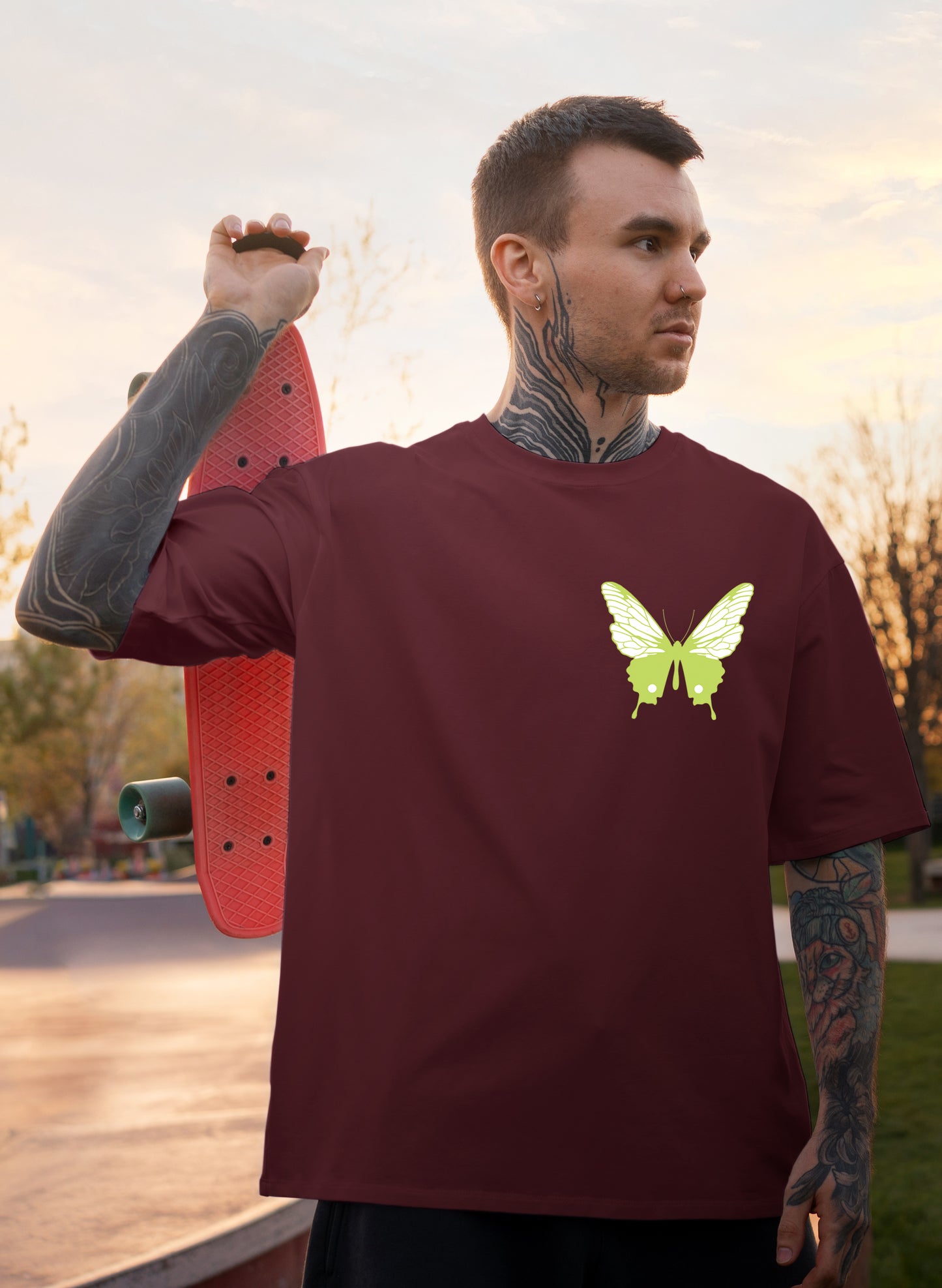 AUTHENTIC BUTTERFLY COTTON OVERSIZED T-SHIRT