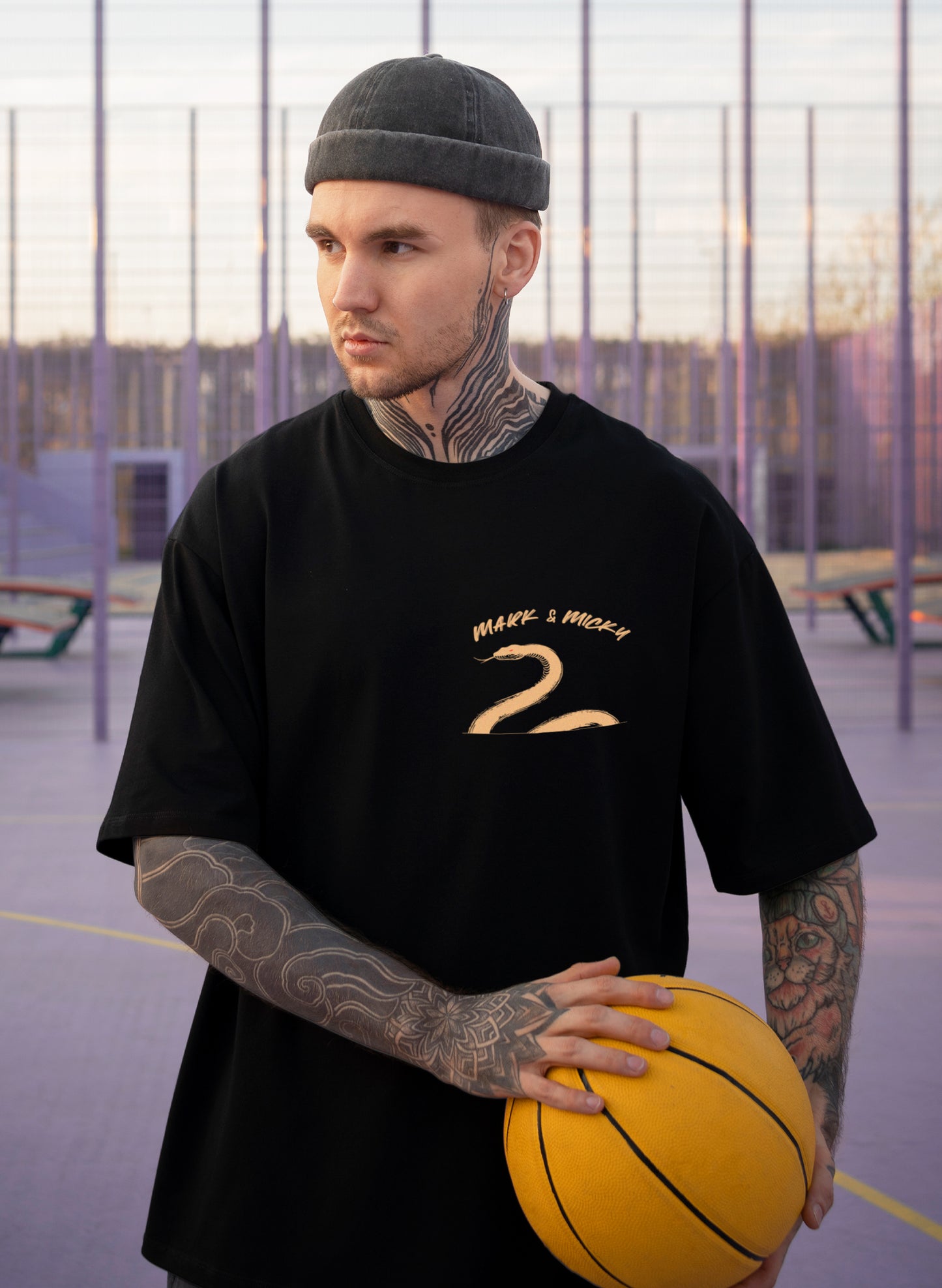 SERPENT STRIKE COTTON OVERSIZED T-SHIRT