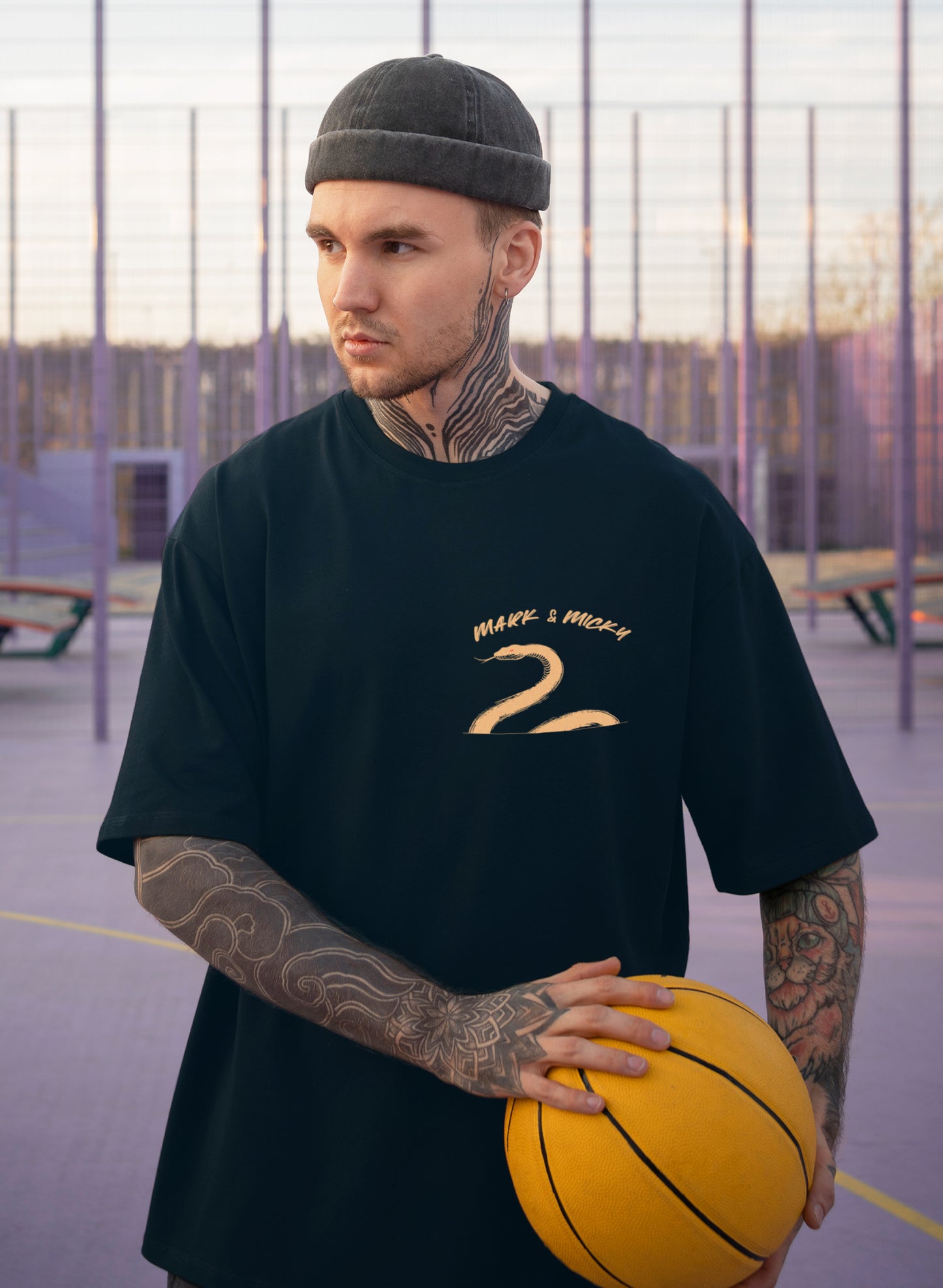 SERPENT STRIKE COTTON OVERSIZED T-SHIRT