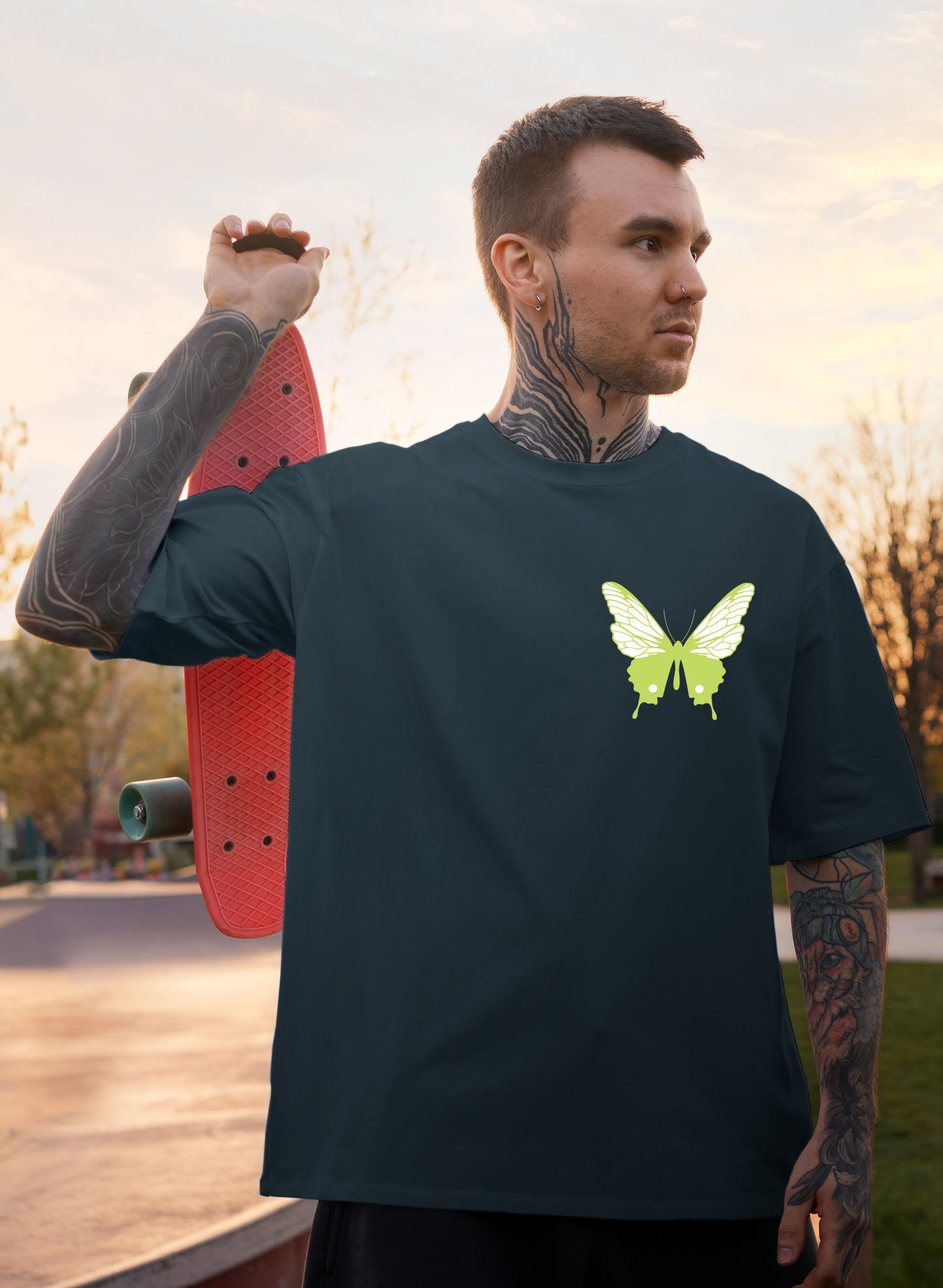 AUTHENTIC BUTTERFLY COTTON OVERSIZED T-SHIRT