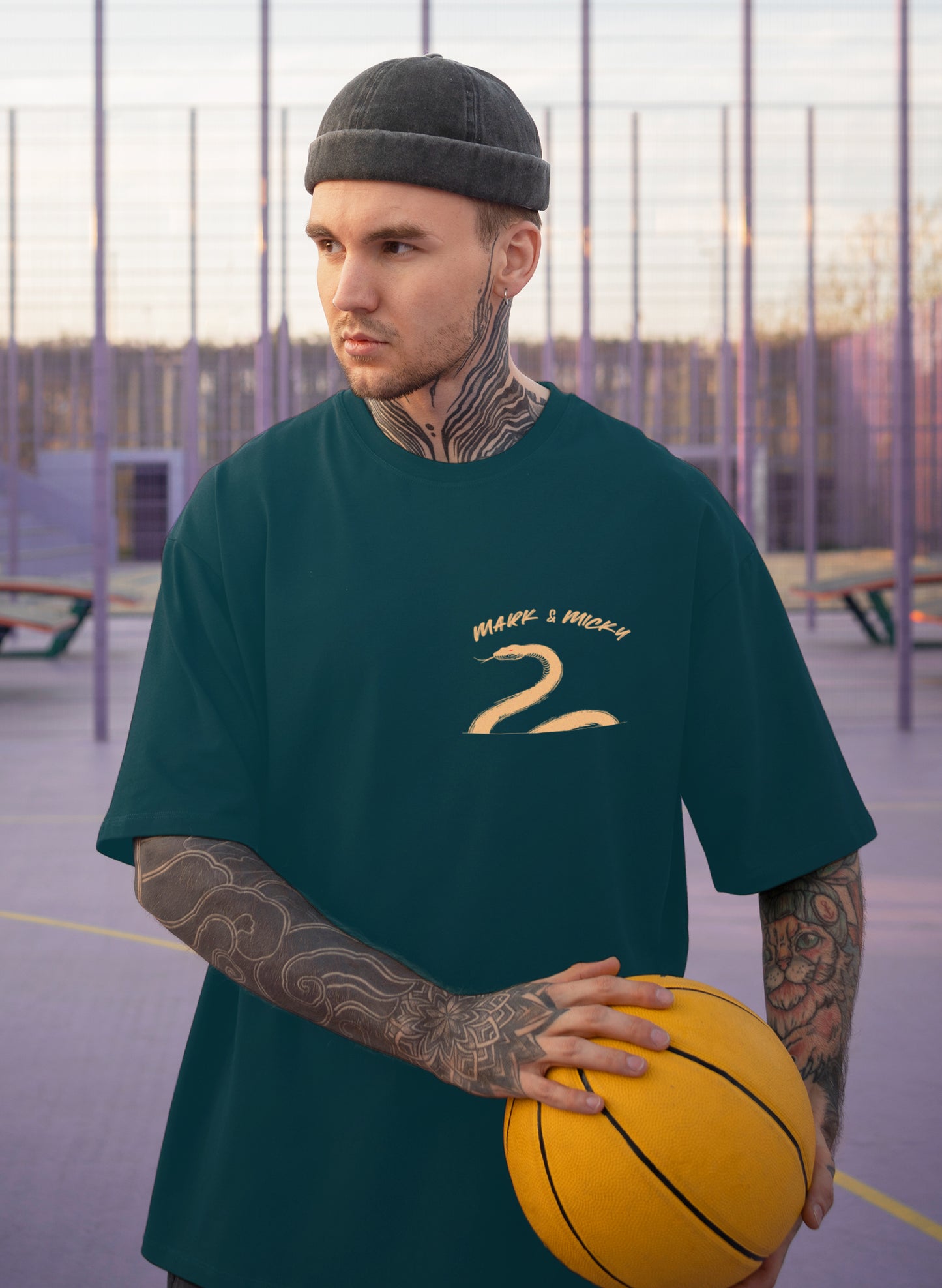 SERPENT STRIKE COTTON OVERSIZED T-SHIRT