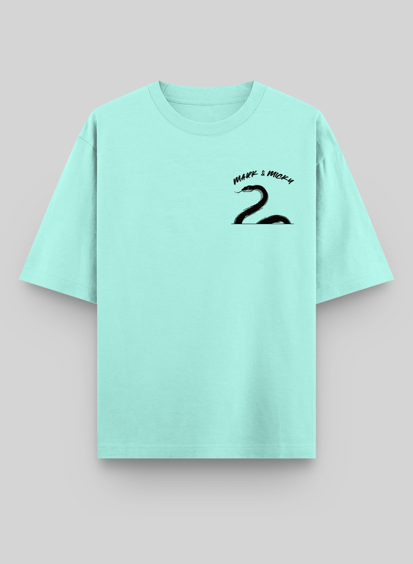 SLITHER SCRIPT COTTON OVERSIZED T-SHIRT