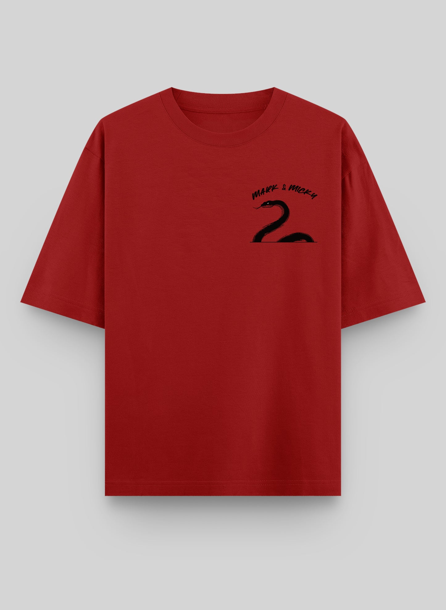 SLITHER SCRIPT COTTON OVERSIZED T-SHIRT