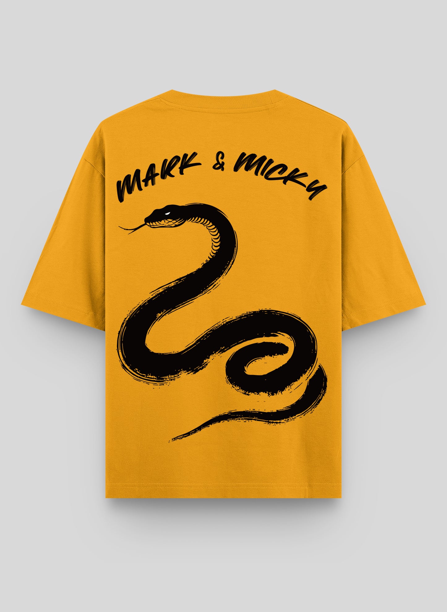 SLITHER SCRIPT COTTON OVERSIZED T-SHIRT