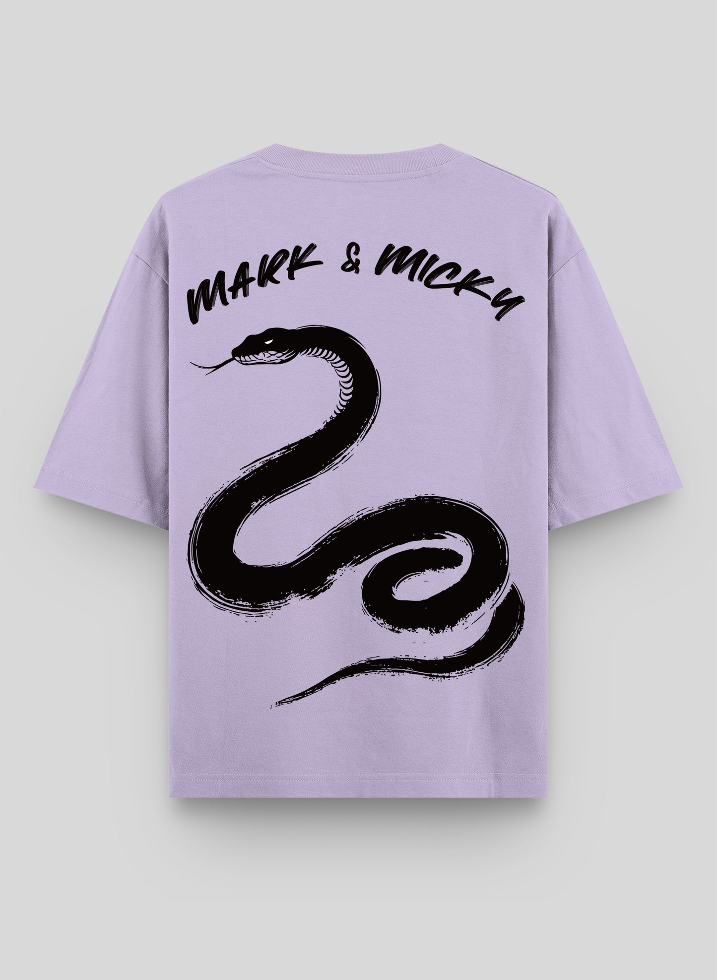 SLITHER SCRIPT COTTON OVERSIZED T-SHIRT
