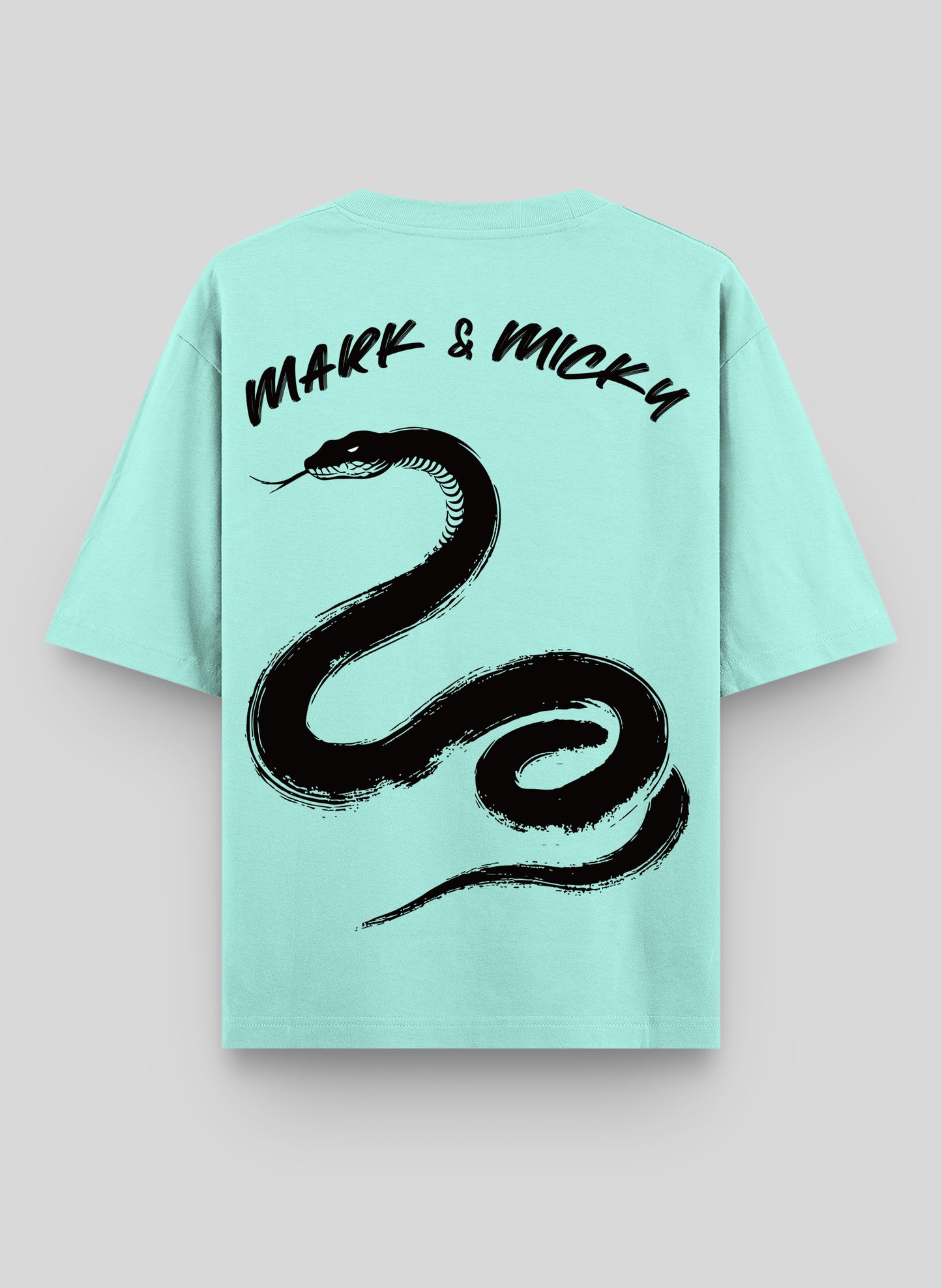 SLITHER SCRIPT COTTON OVERSIZED T-SHIRT