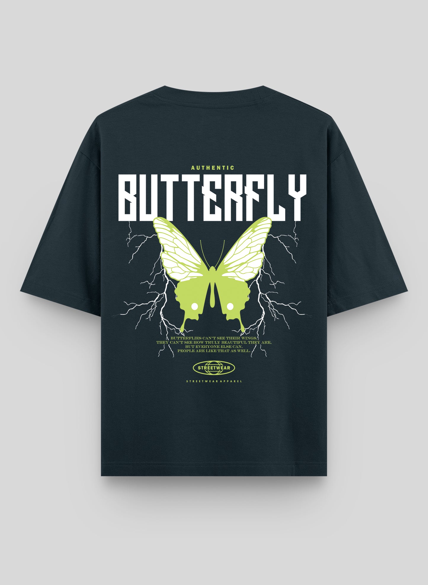 AUTHENTIC BUTTERFLY COTTON OVERSIZED T-SHIRT