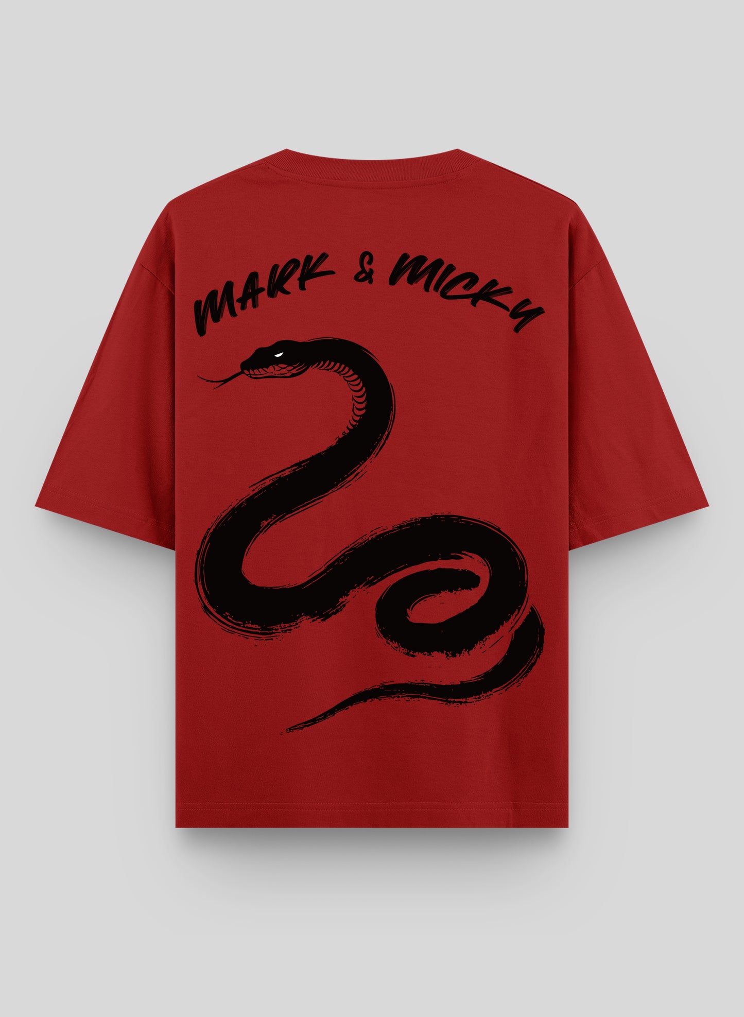 SLITHER SCRIPT COTTON OVERSIZED T-SHIRT