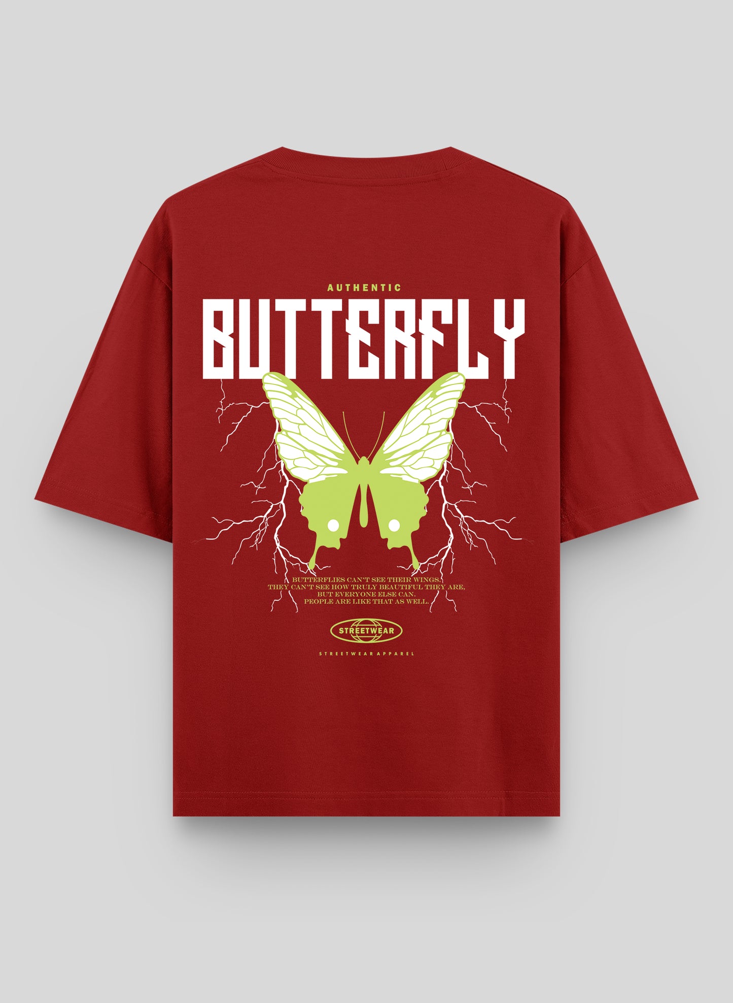 AUTHENTIC BUTTERFLY COTTON OVERSIZED T-SHIRT