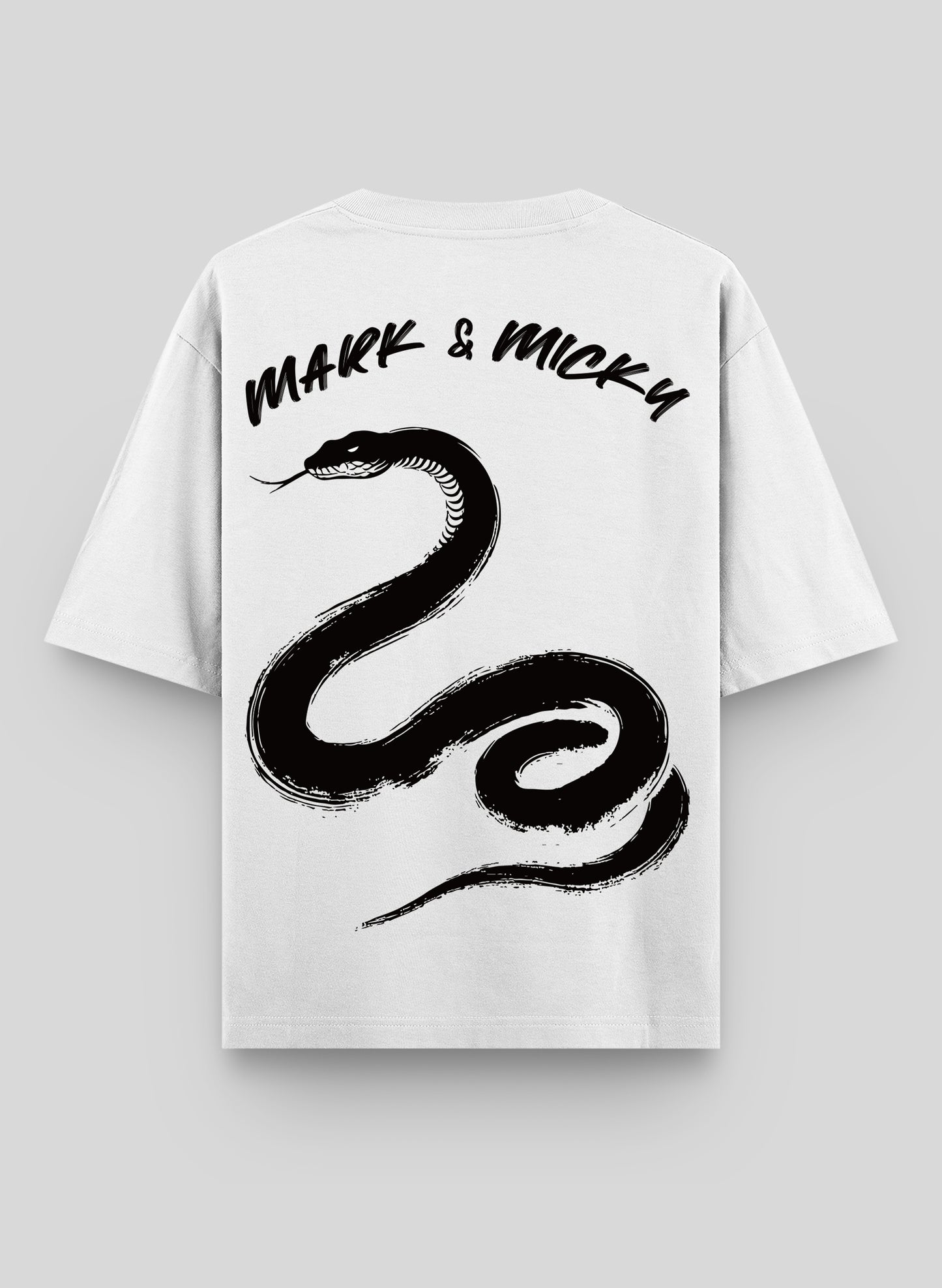 SLITHER SCRIPT COTTON OVERSIZED T-SHIRT