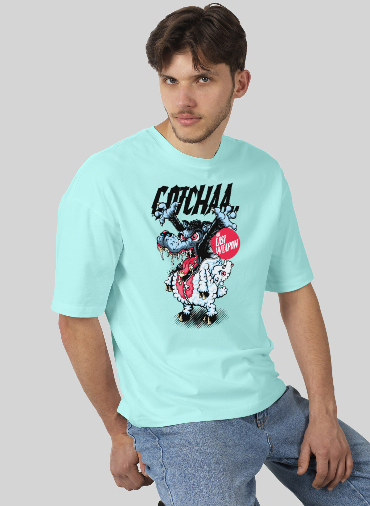 COCHAA THE LAST WEAPON COTTON OVERSIZED T-SHIRT