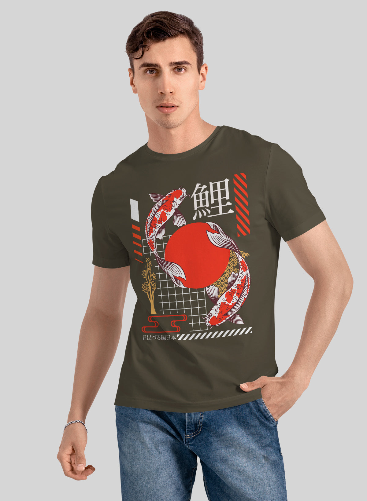 KOI ASCENSION MODERN JAPAN CREW NECK T-SHIRT