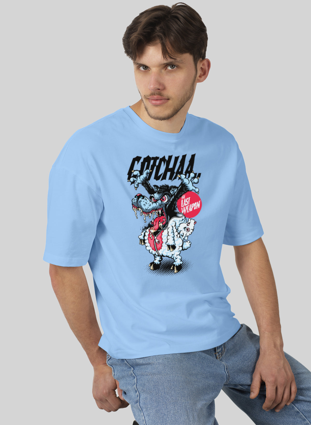 COCHAA THE LAST WEAPON COTTON OVERSIZED T-SHIRT