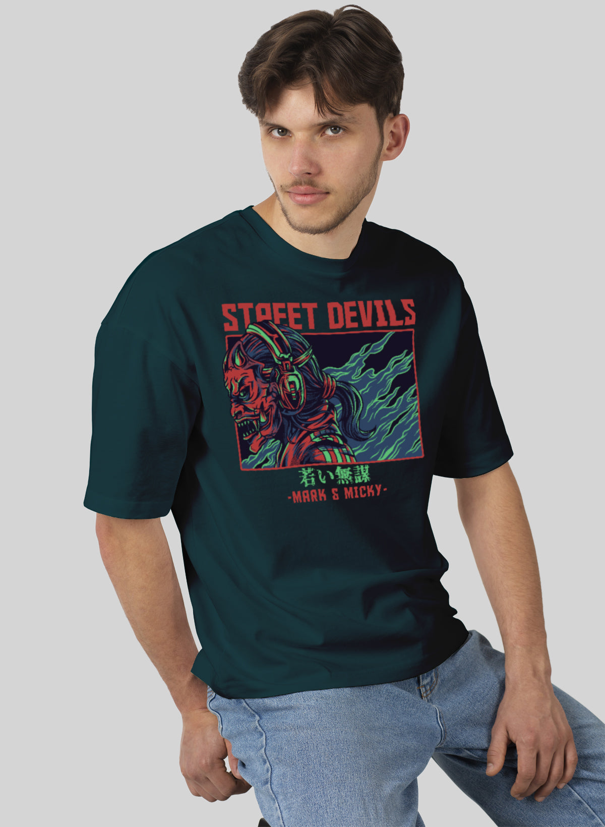 STREET DEVILS COTTON OVERSIZED T-SHIRT