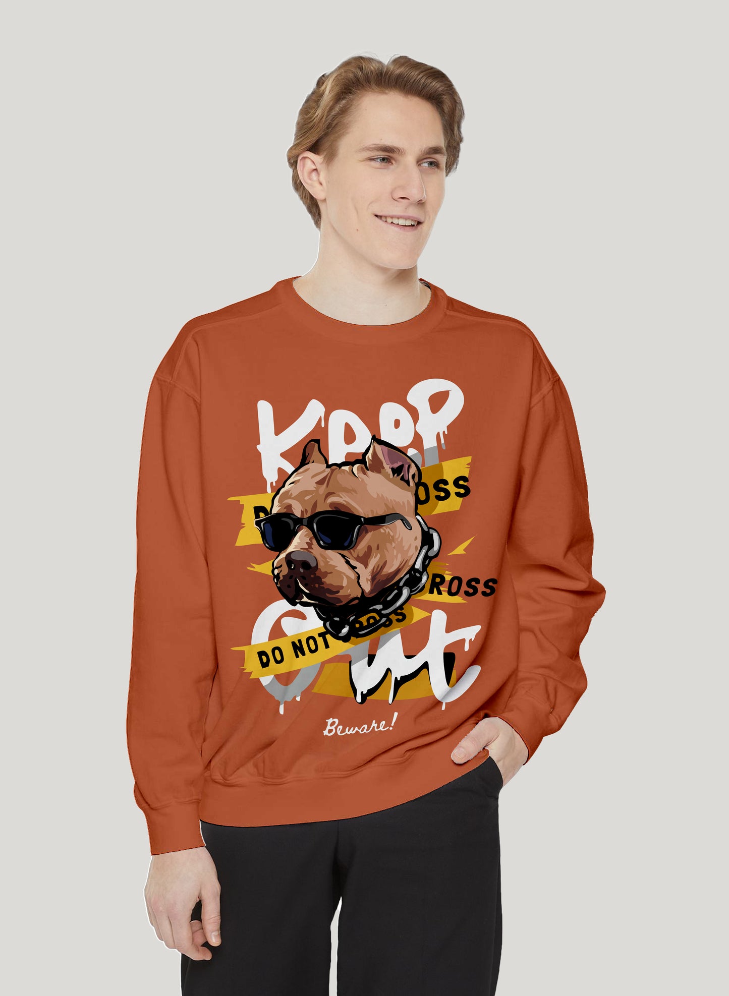 BEWARE DOG CLASSIC SWEATSHIRT