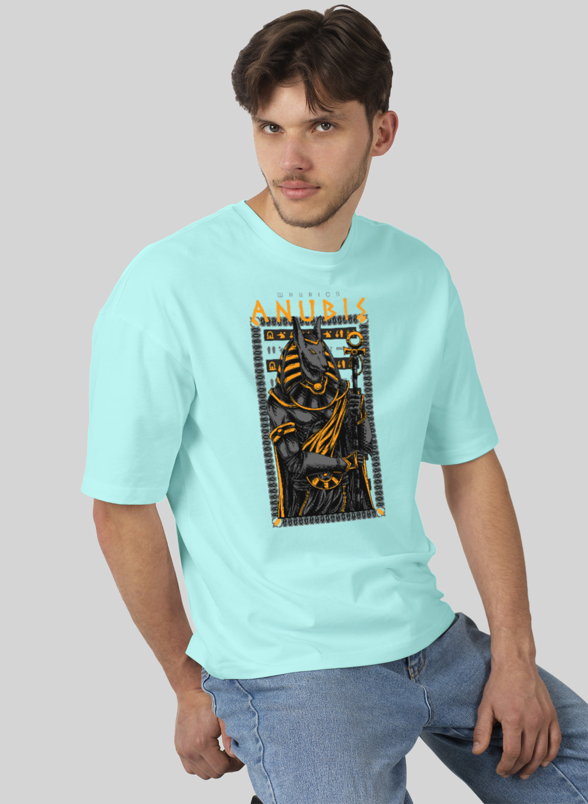 WARRIOR ANUBIS COTTON OVERSIZED T-SHIRT