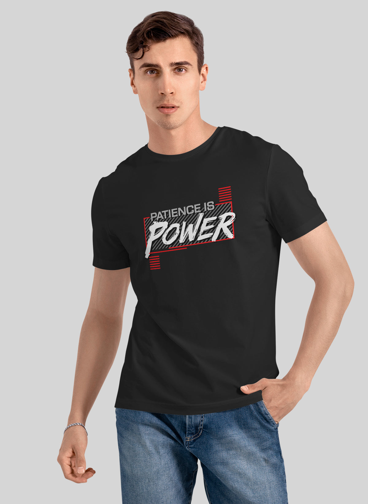 PETIENCE IS POWER CREW NECK T-SHIRT