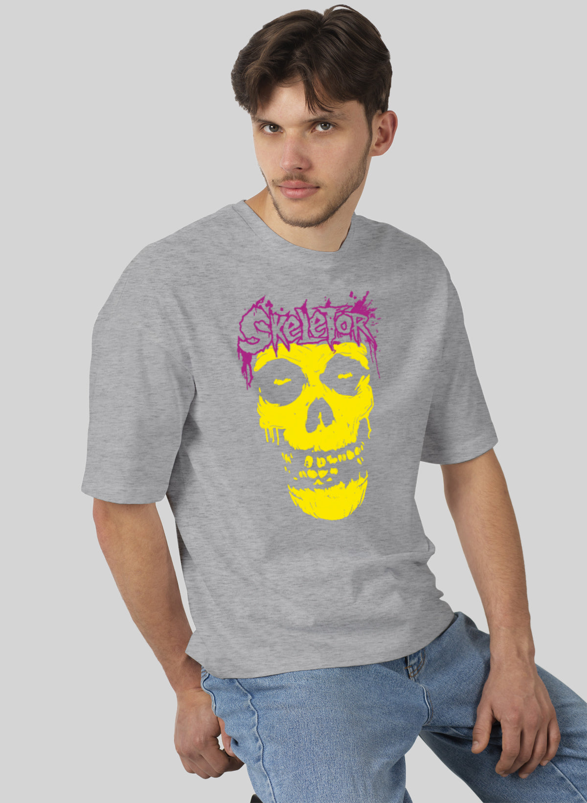 SKELETOR COTTON OVERSIZED T-SHIRT