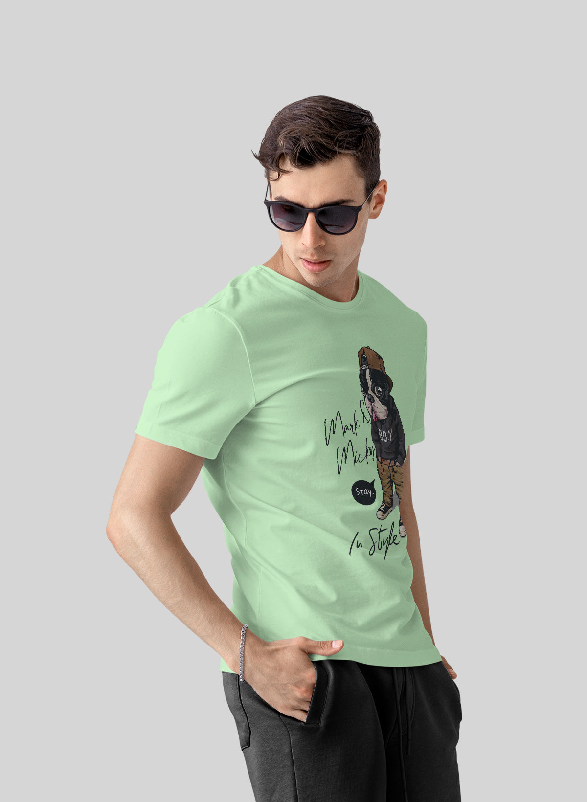 STAY IN STYLE CREW NECK T-SHIRT