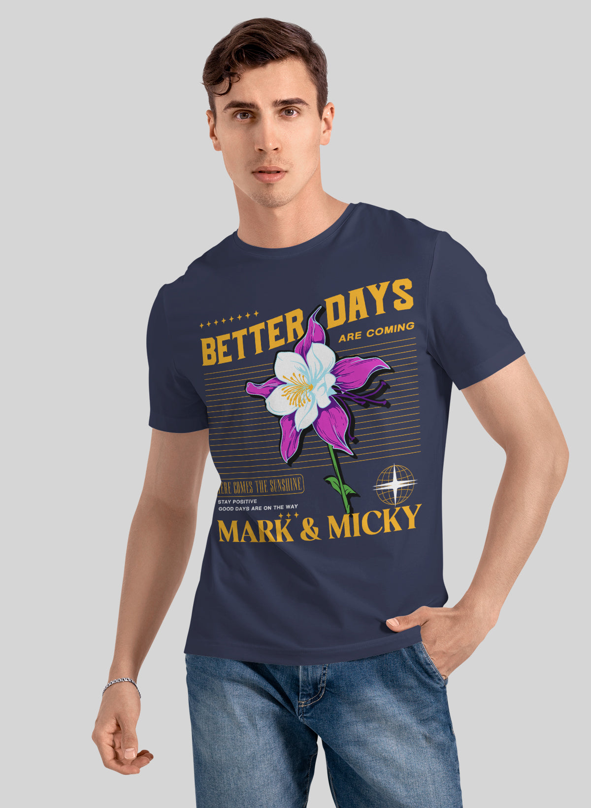 BETTER DAYS BLOOMING CREW NECK T-SHIRT