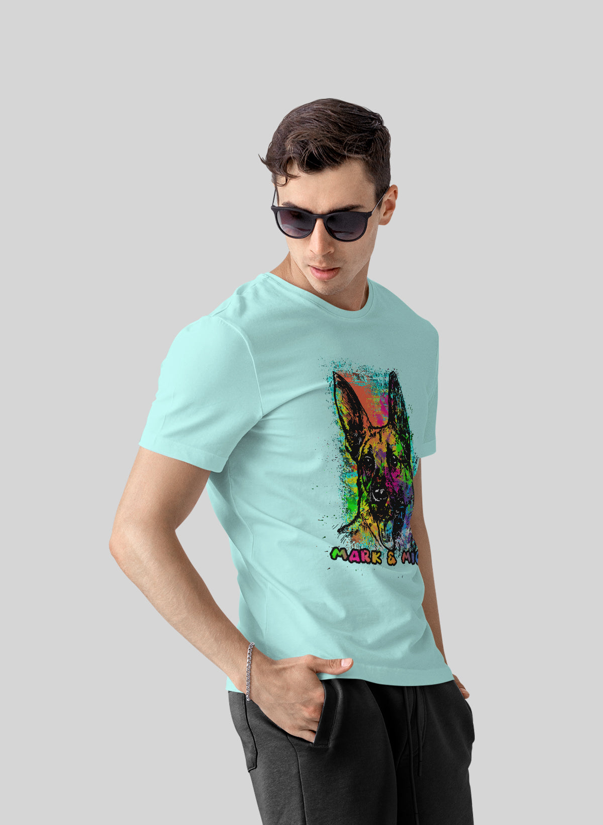 VIBRANT CANINE CREW NECK T-SHIRT