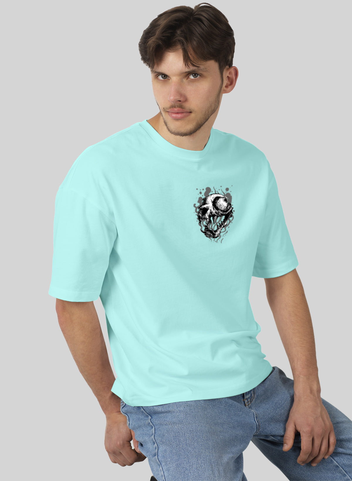 DEATHLY ROAR COTTON OVERSIZED T-SHIRT