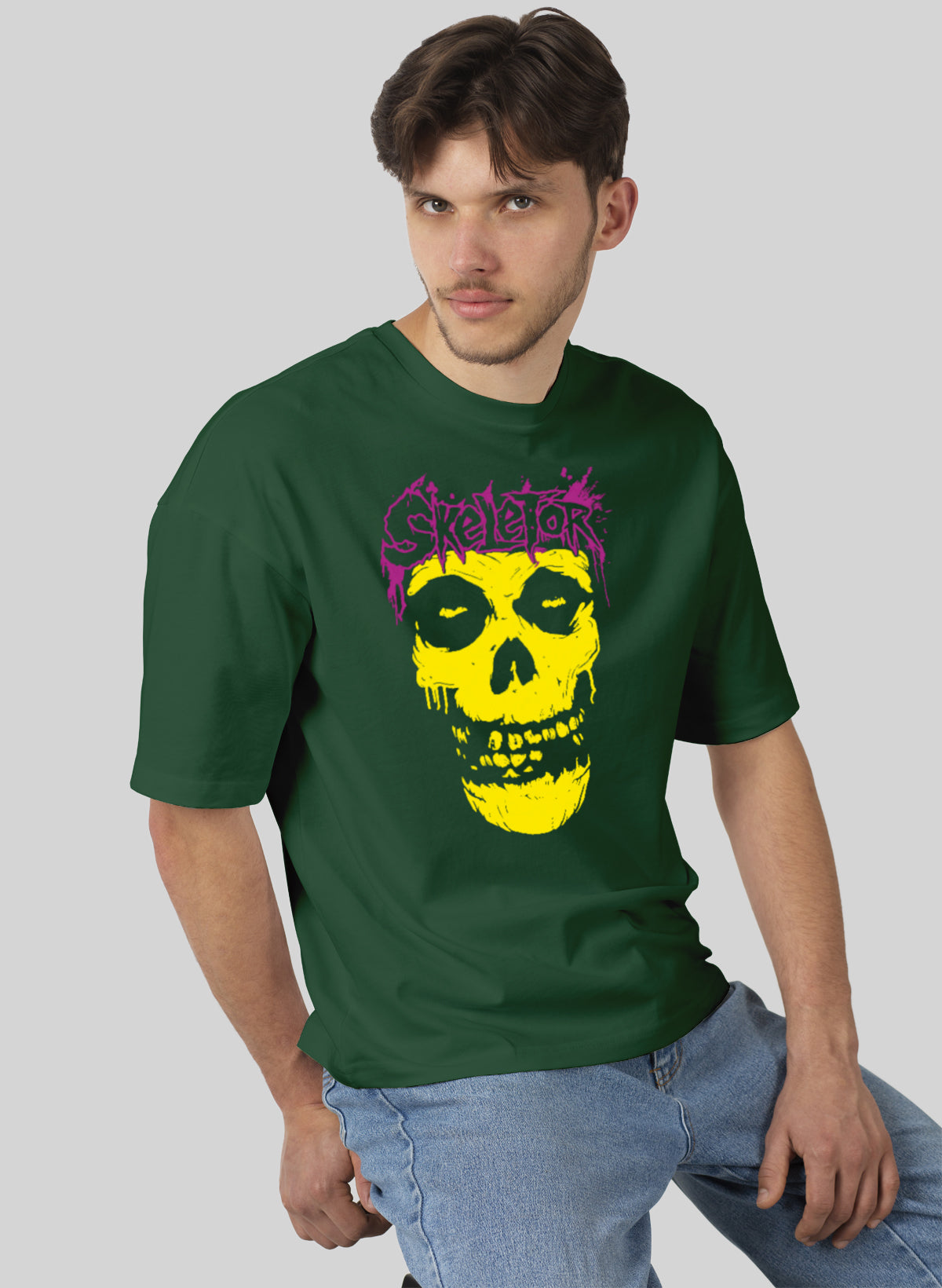 SKELETOR COTTON OVERSIZED T-SHIRT