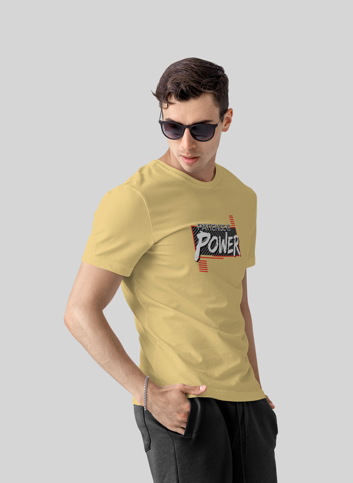 PETIENCE IS POWER CREW NECK T-SHIRT