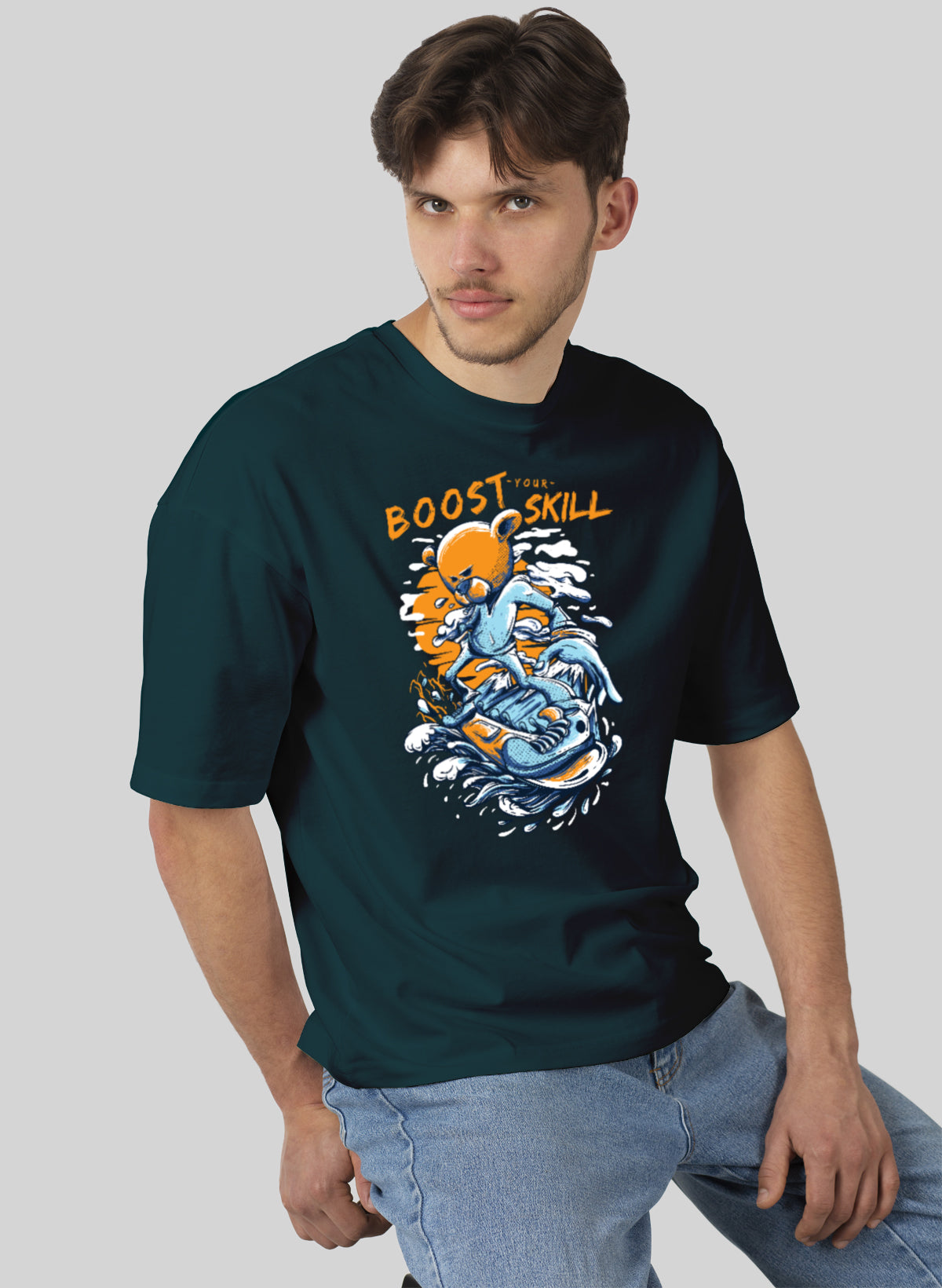 BOOST YOUR SKILL COTTON OVERSIZED T-SHIRT