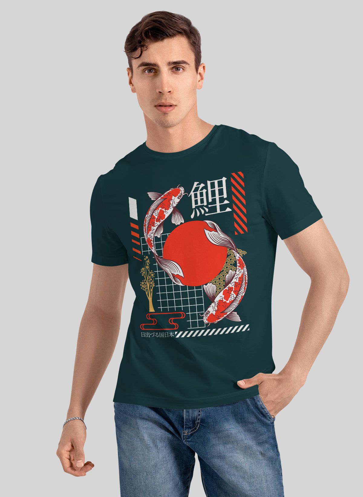 KOI ASCENSION MODERN JAPAN CREW NECK T-SHIRT