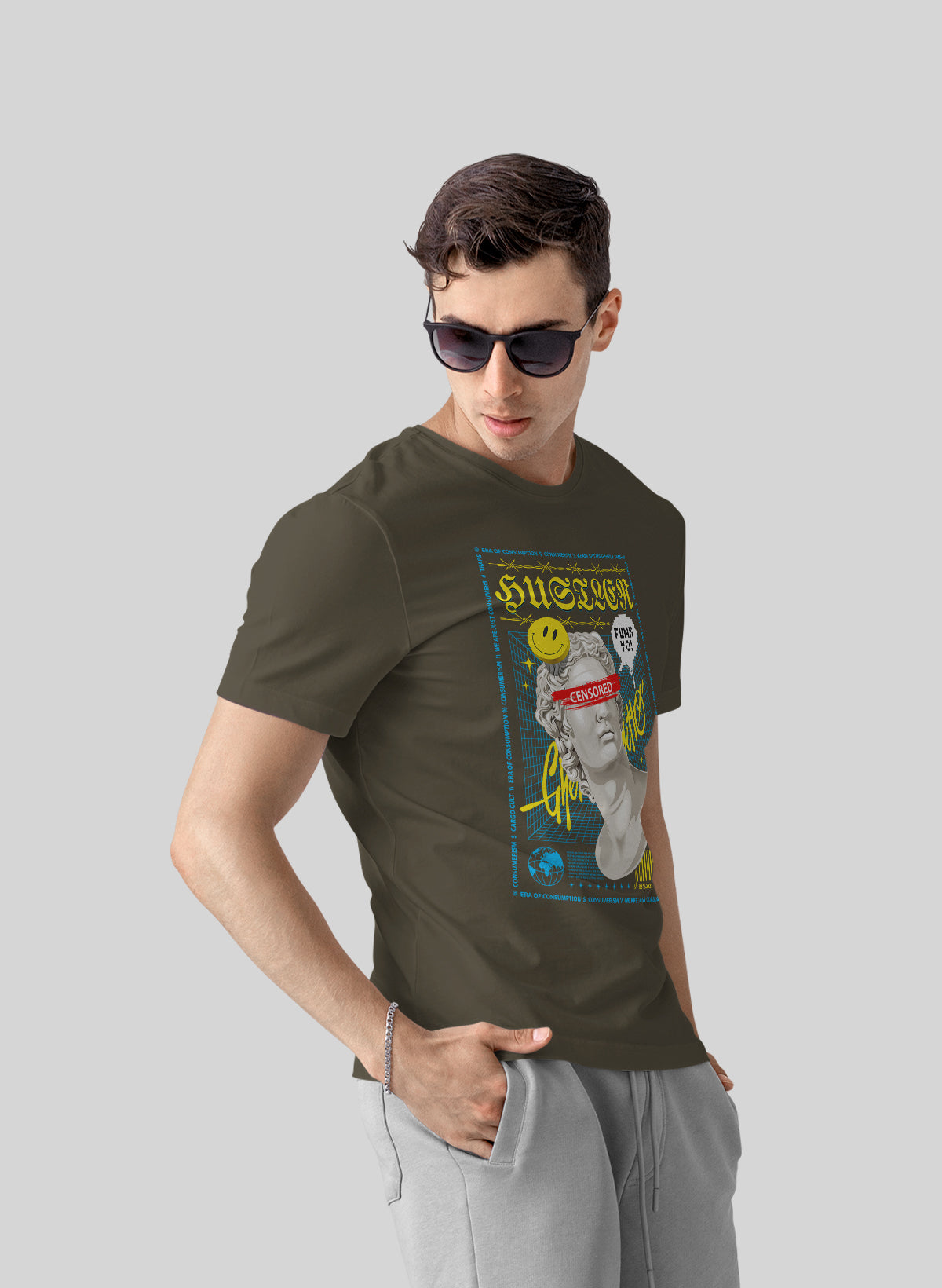 FUNK YO CENSORED REALITIES CREW NECK T-SHIRT