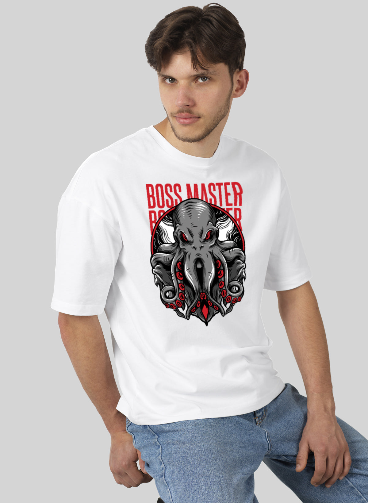 BOSS MASTER COTTON OVERSIZED T-SHIRT