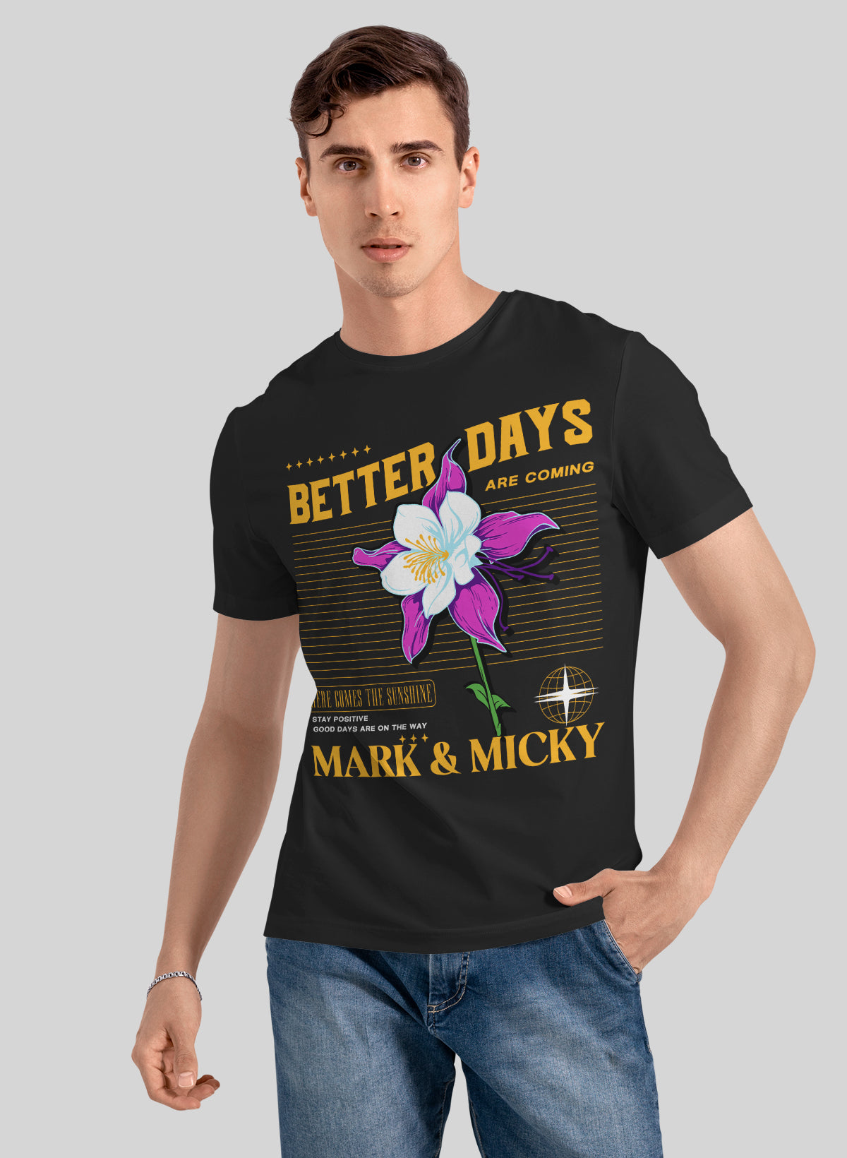 BETTER DAYS BLOOMING CREW NECK T-SHIRT