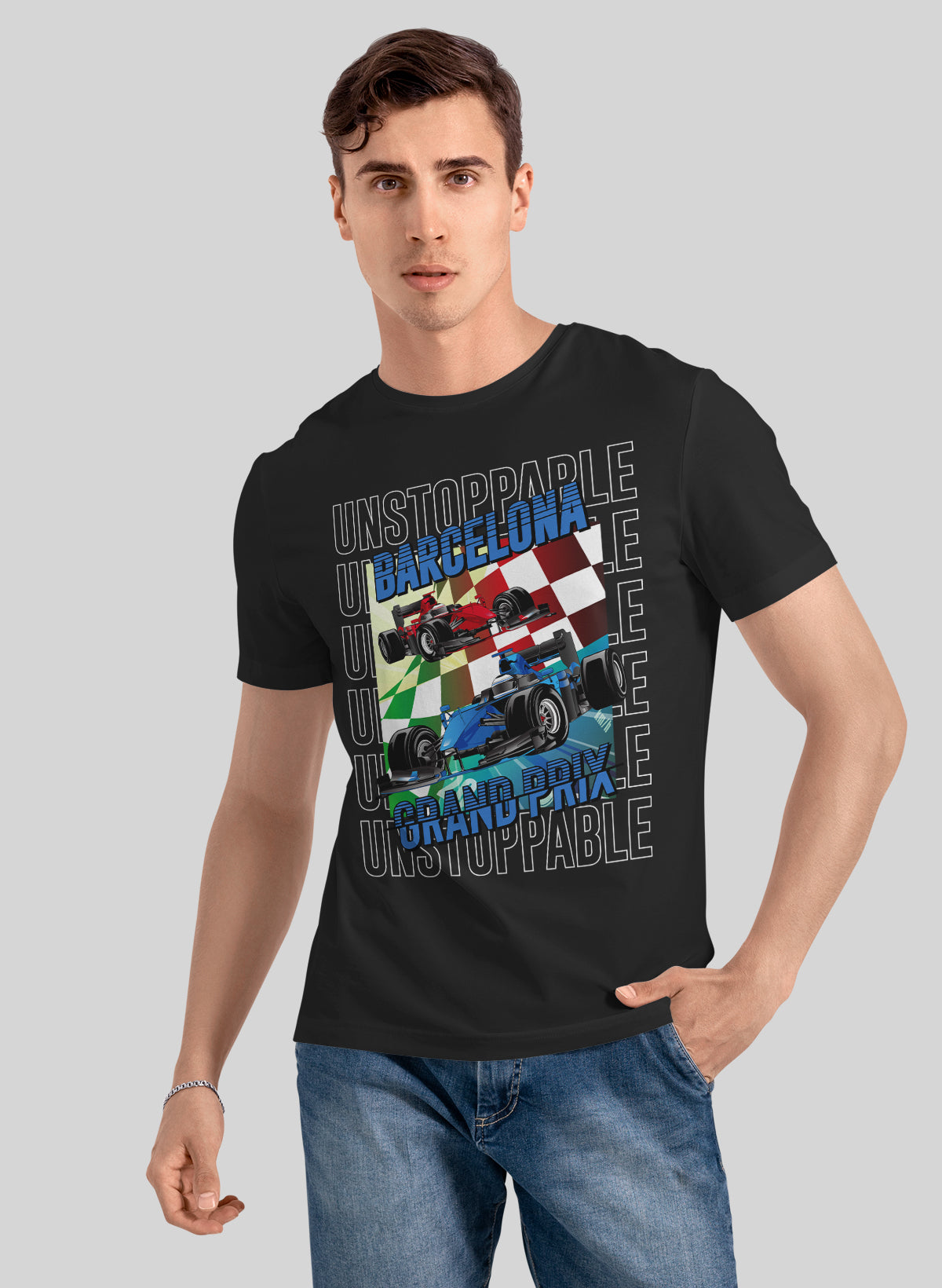 BARCELONA GRAND PRIX CREW NECK T-SHIRT